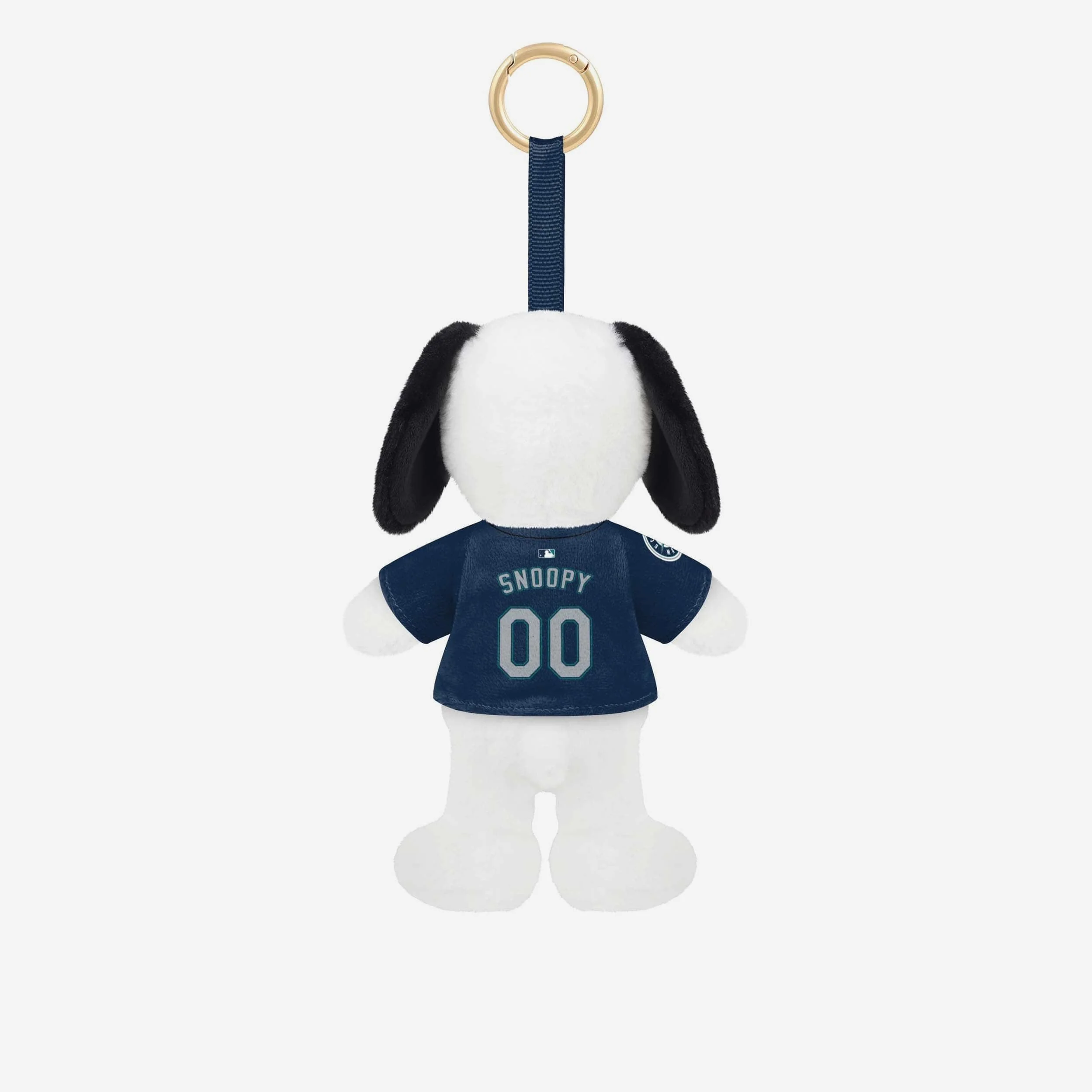 Seattle Mariners Plush Snoopy Peanuts Bag Charm Keychain - Image 2