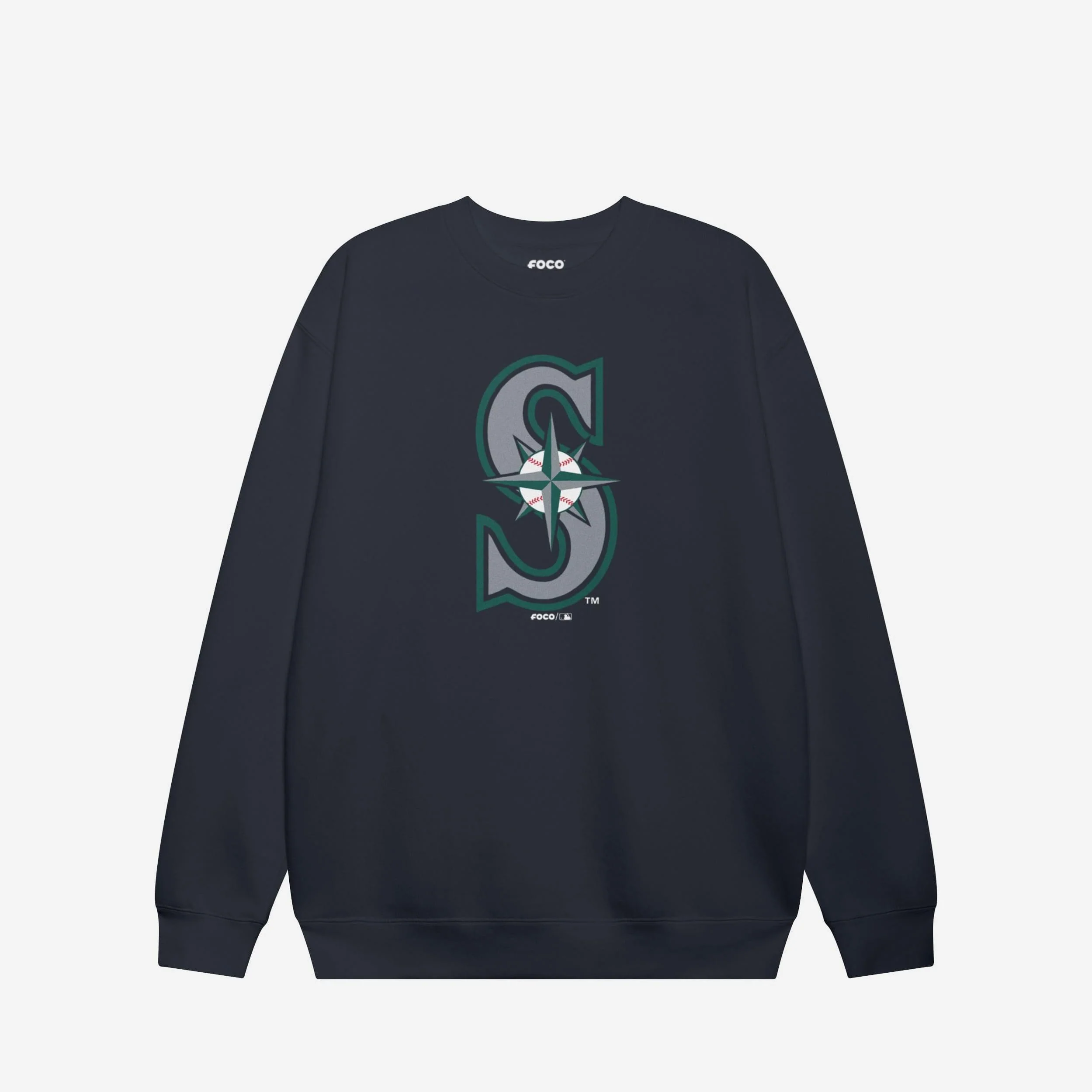 Seattle Mariners Primary Logo Crew Neck Sweatshirt