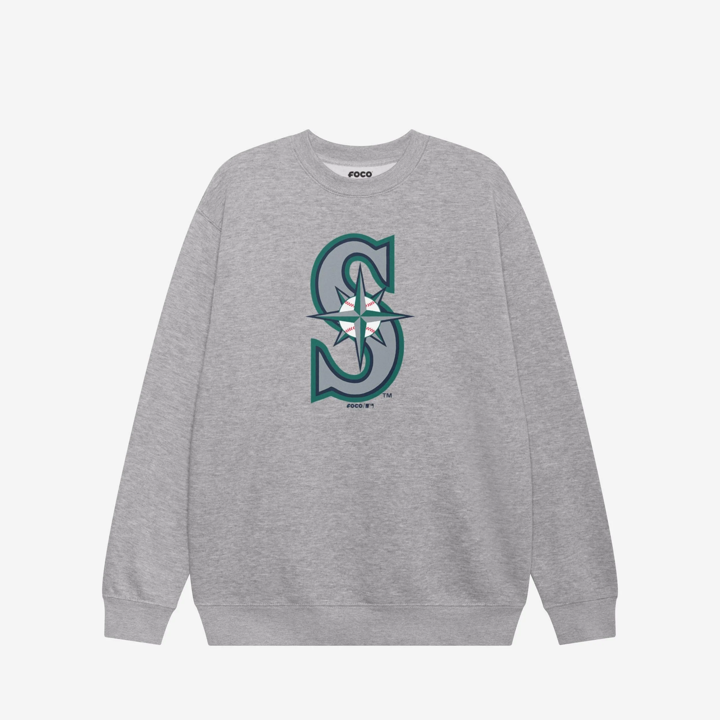 Seattle Mariners Primary Logo Crew Neck Sweatshirt - Image 3