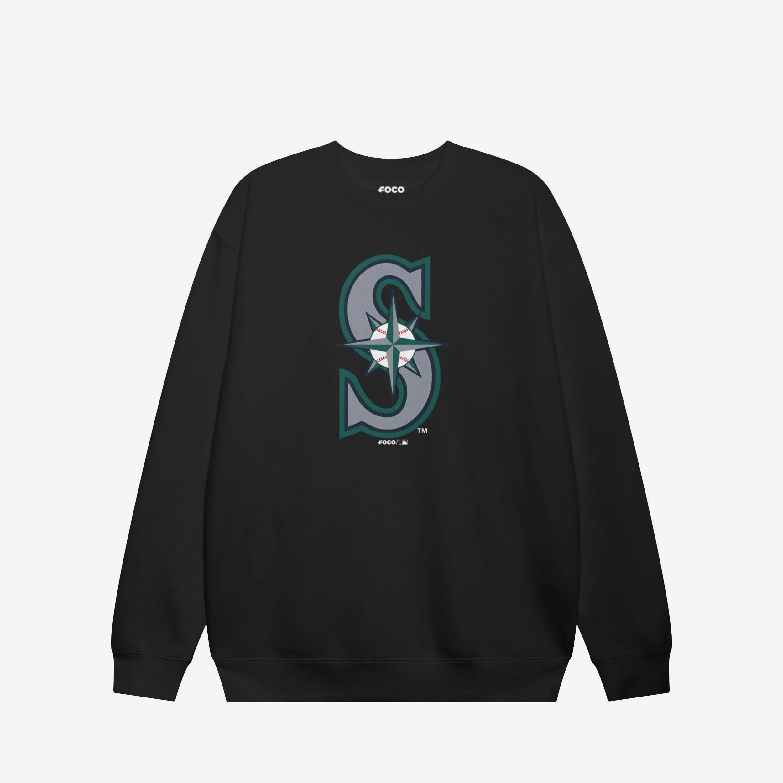 Seattle Mariners Primary Logo Crew Neck Sweatshirt - Image 5