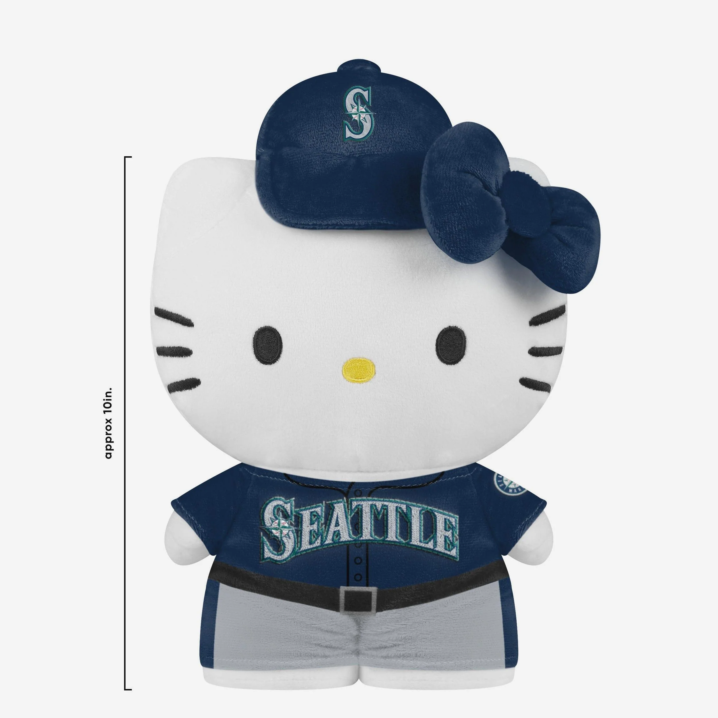 Seattle Mariners Team Color Bow Hello Kitty® Jersey Plush - Image 2
