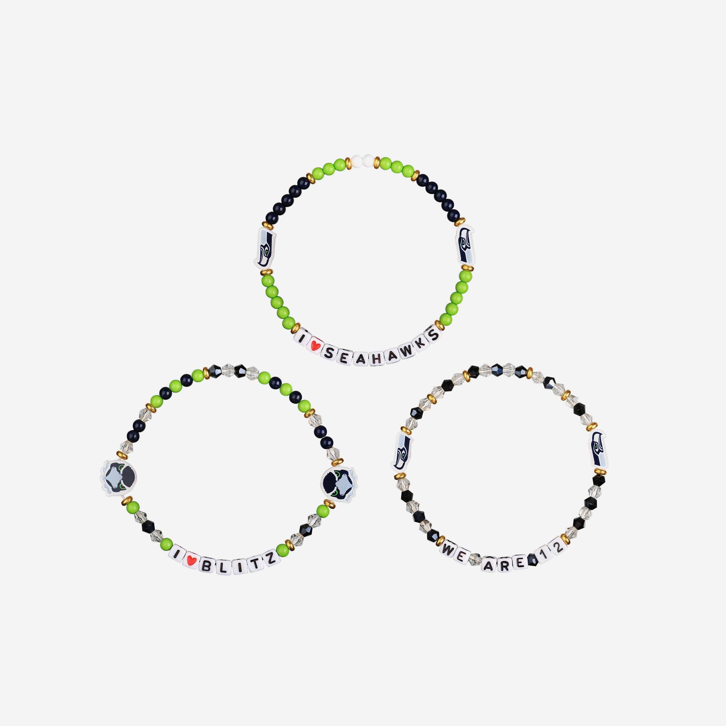 Seattle Seahawks 3 Pack Friendship Bracelet - Image 3