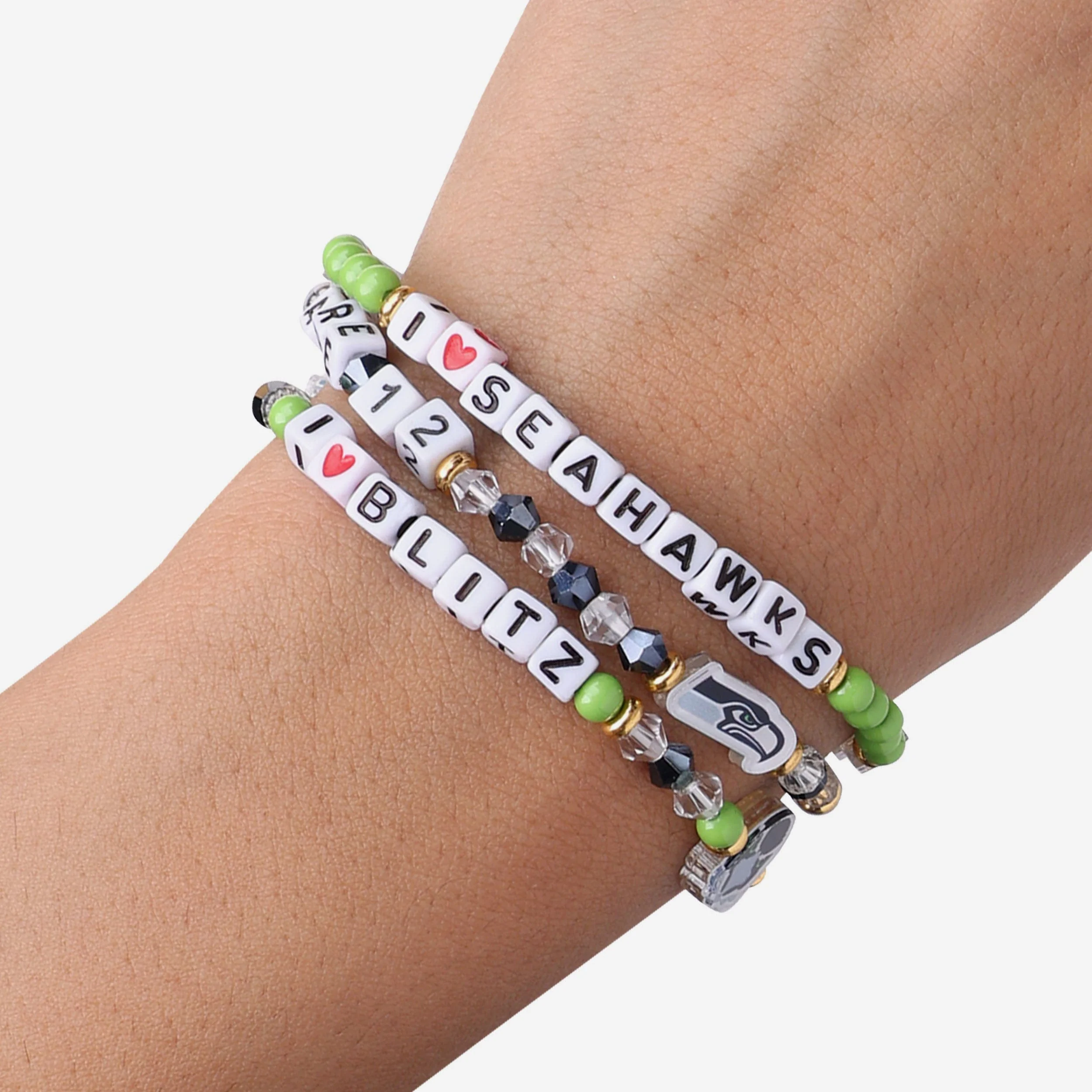 Seattle Seahawks 3 Pack Friendship Bracelet - Image 4
