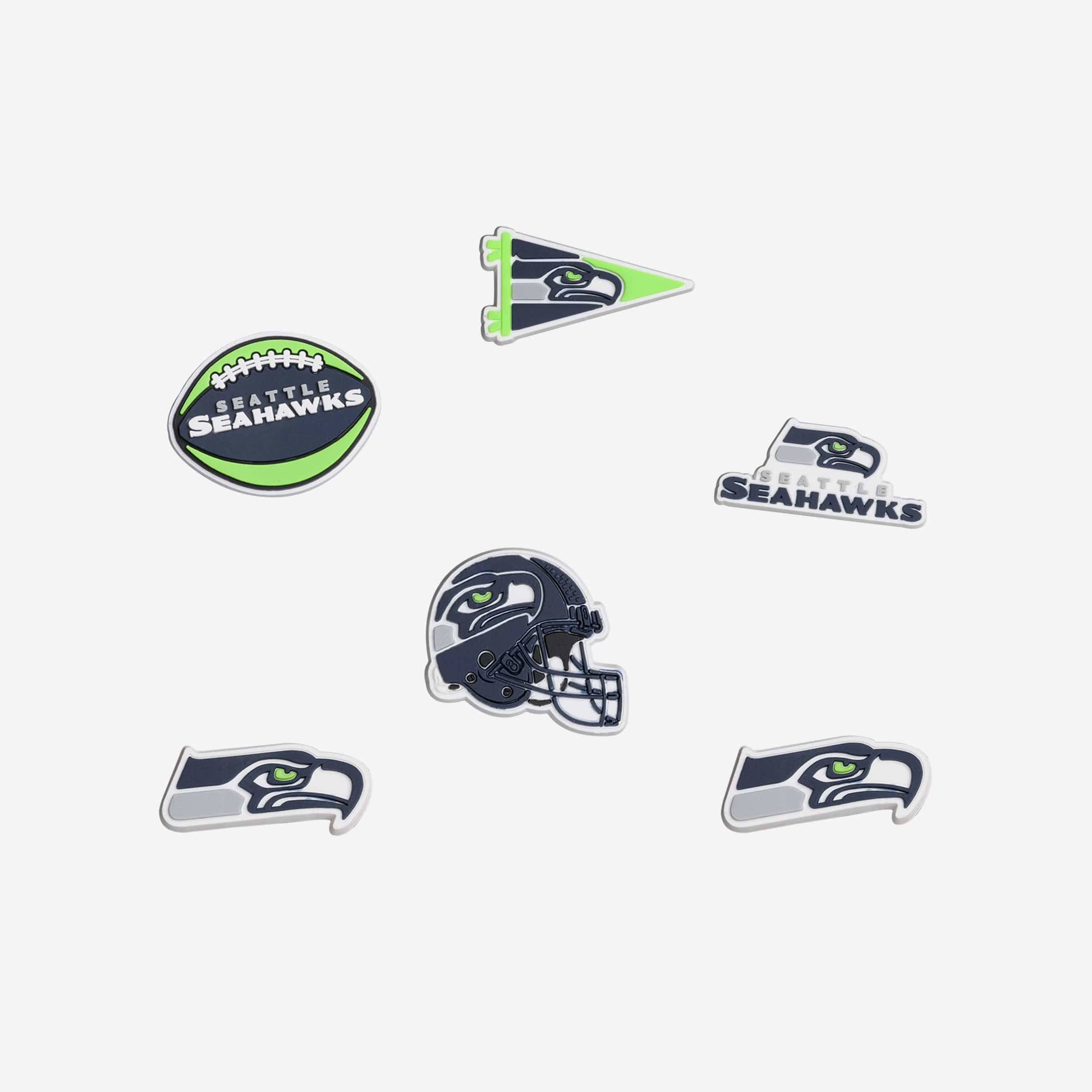 Seattle Seahawks 6 Pack Team Clog Charms