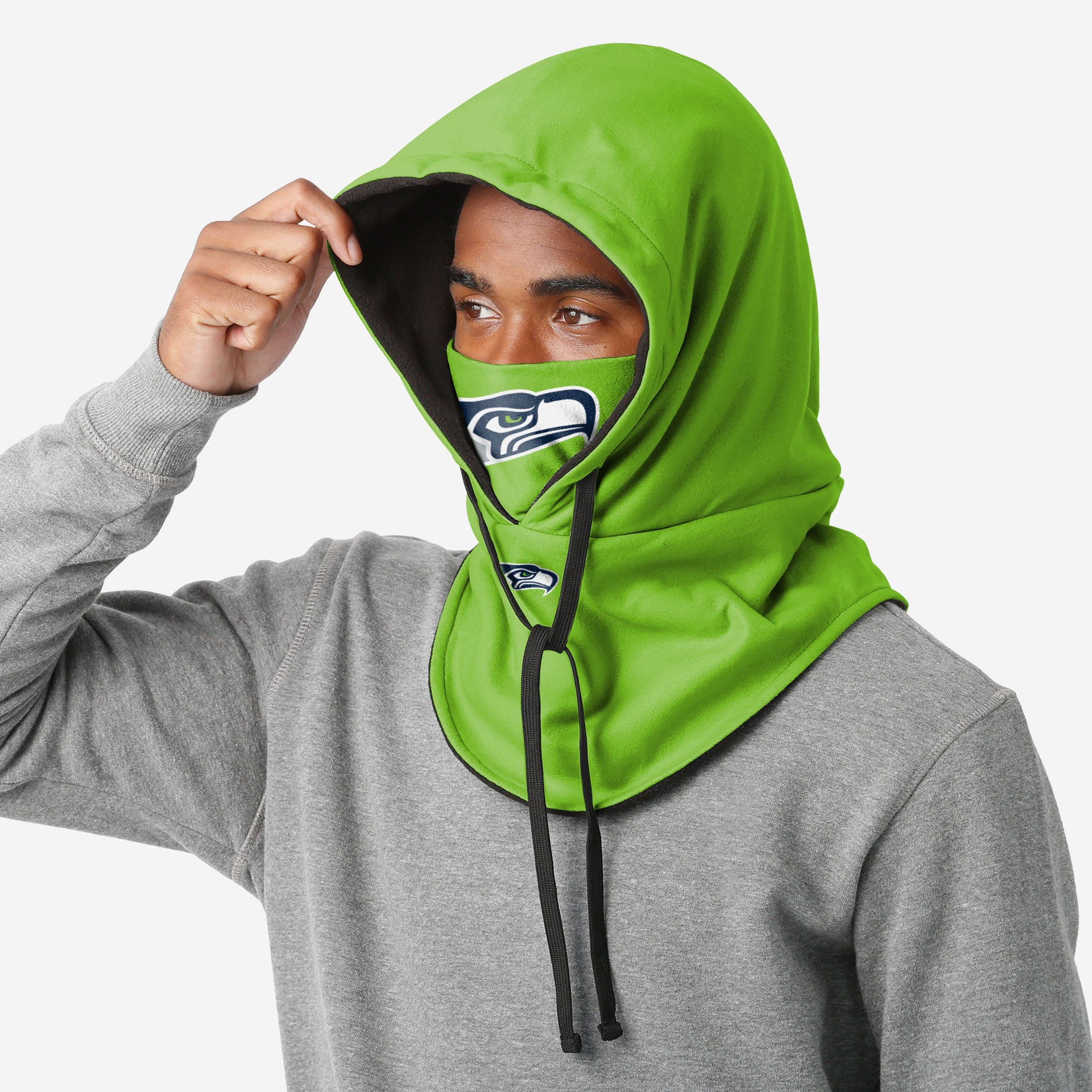 Seattle Seahawks Alternate Team Color Drawstring Hooded Gaiter - Image 3