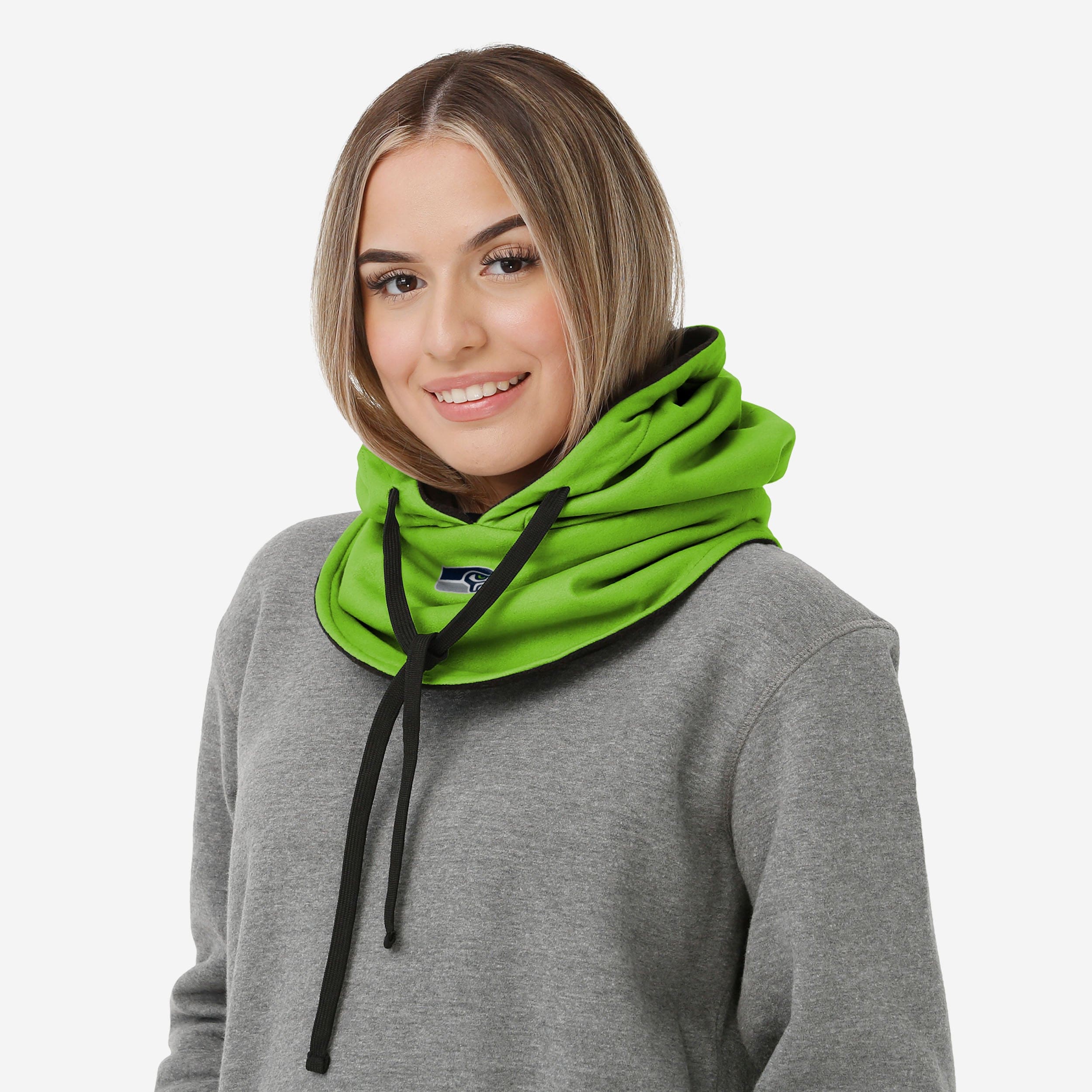 Seattle Seahawks Alternate Team Color Drawstring Hooded Gaiter - Image 4