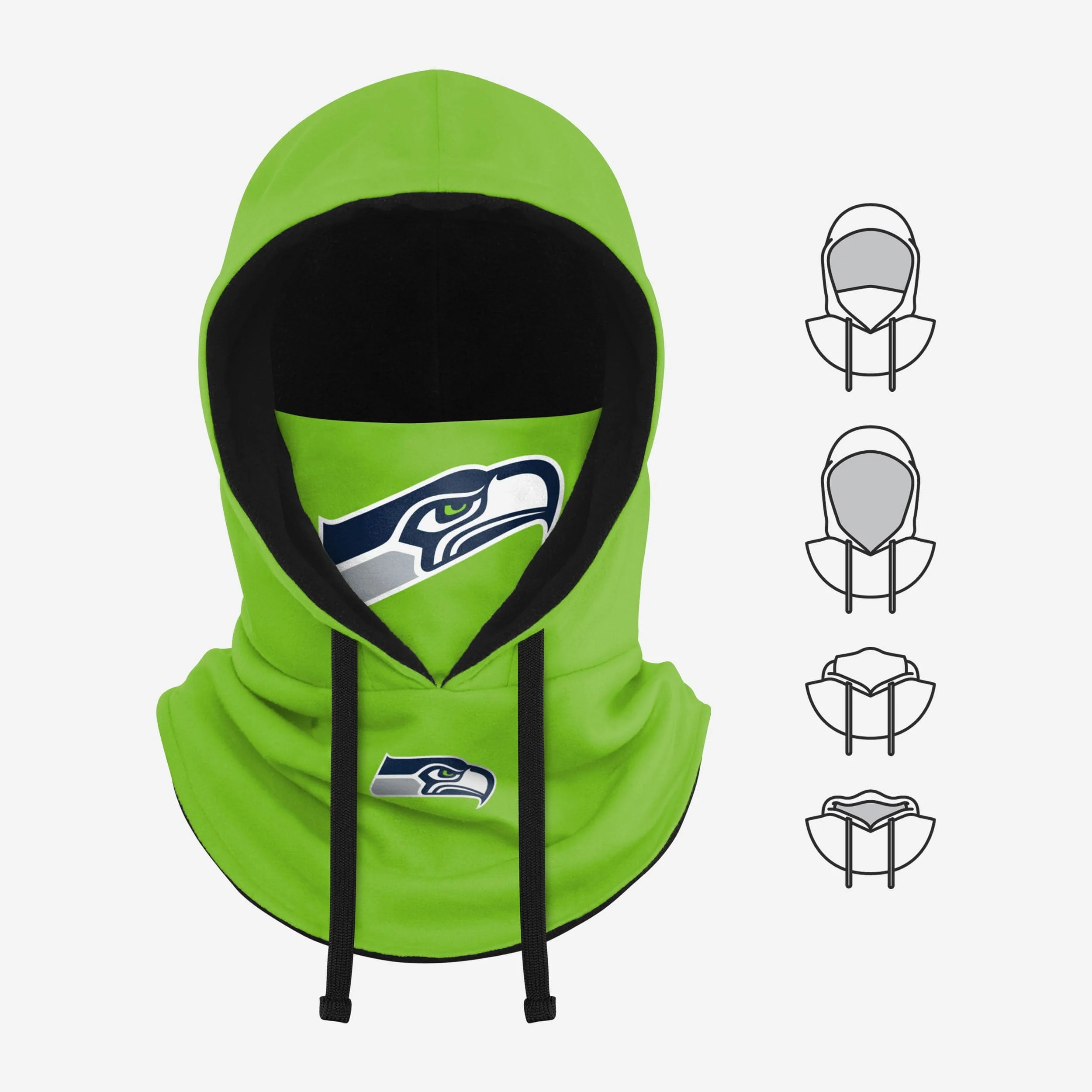 Seattle Seahawks Alternate Team Color Drawstring Hooded Gaiter - Image 5