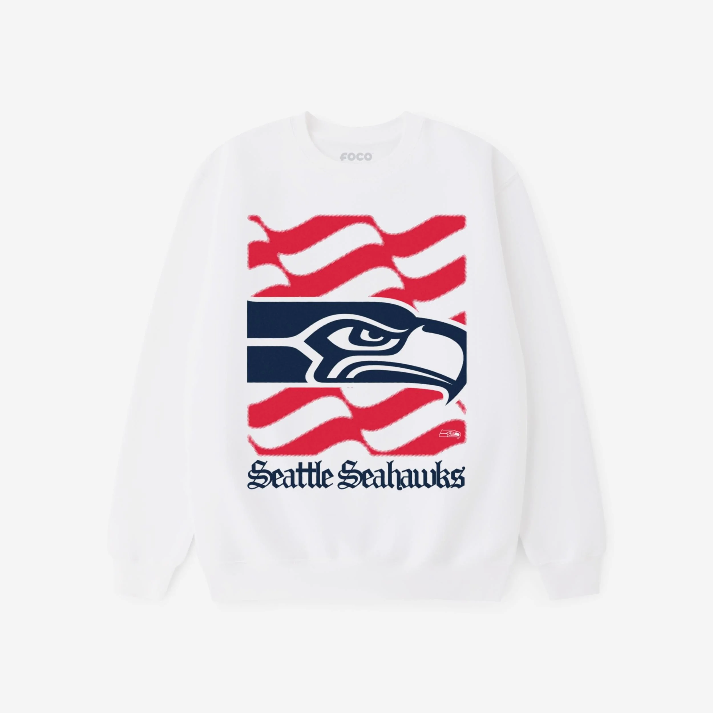 Seattle Seahawks American Heritage Wordmark Crew Neck Sweatshirt