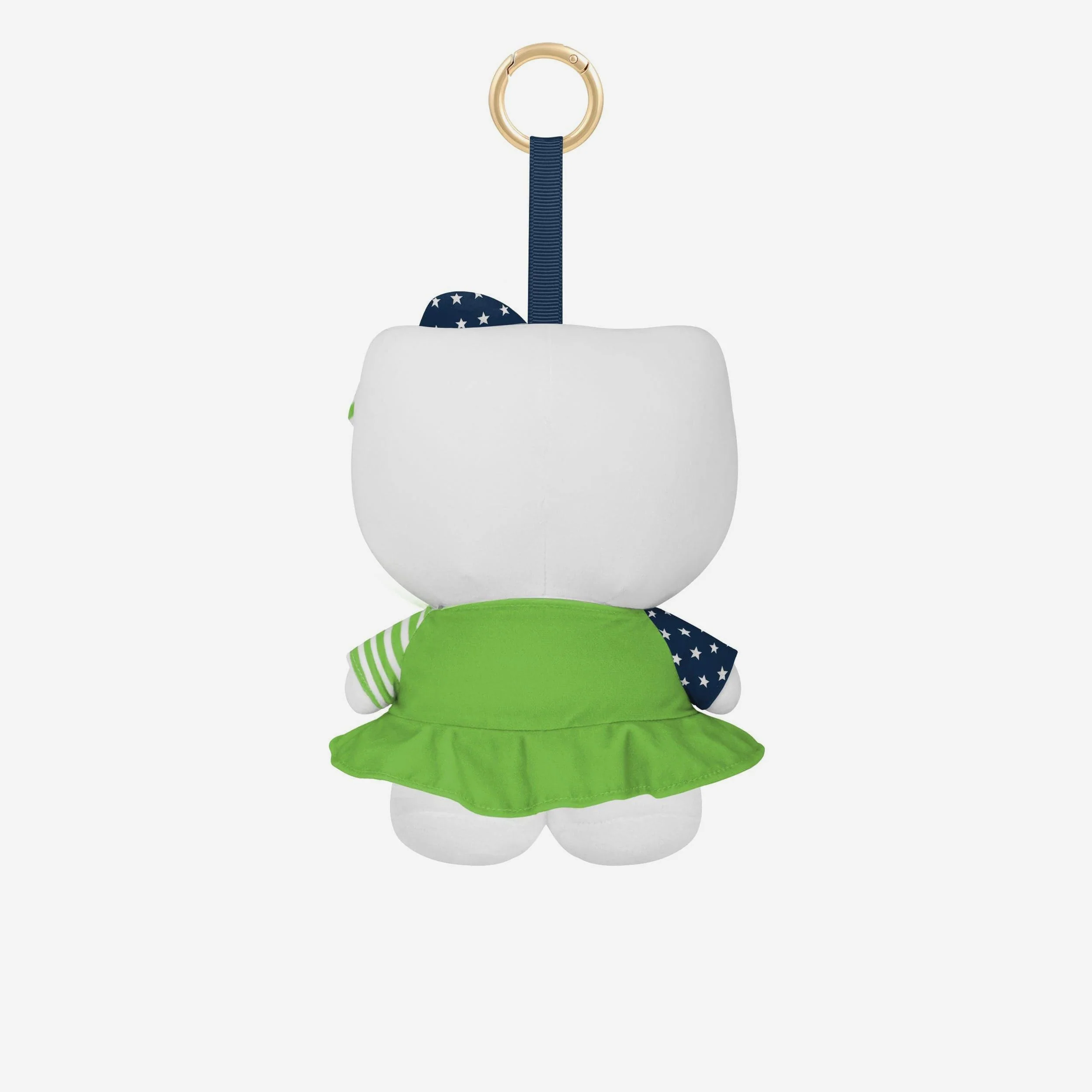 Seattle Seahawks Americana Plush Hello Kitty® Bag Charm Keychain - Image 2