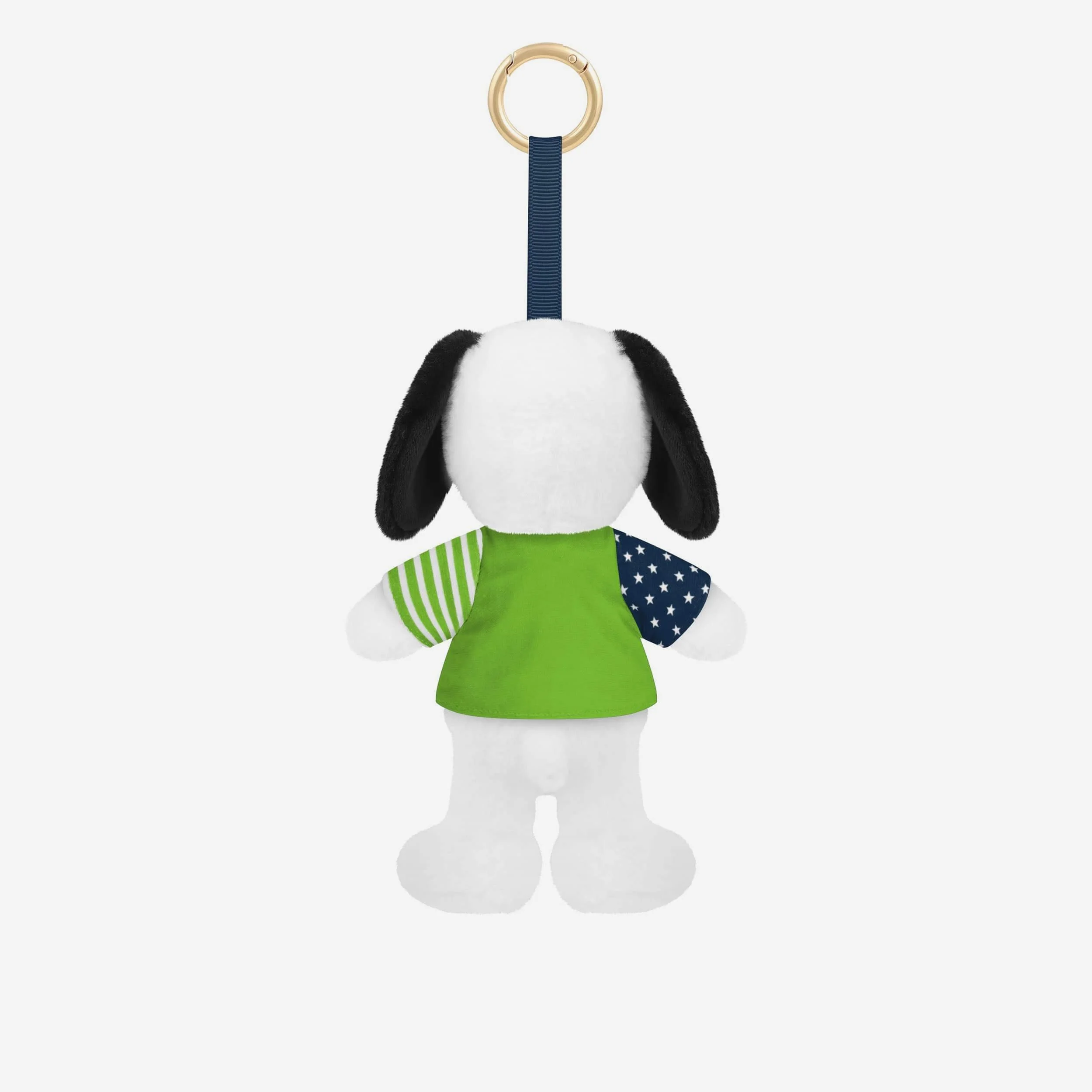 Seattle Seahawks Americana Plush Snoopy Peanuts Bag Charm Keychain - Image 2