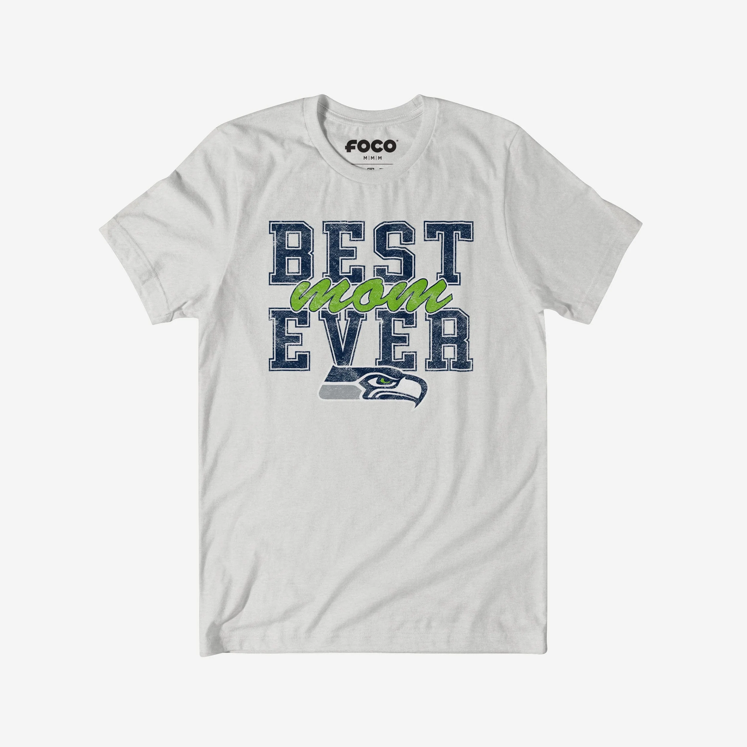 Seattle Seahawks Best Mom Ever Stacked T-Shirt