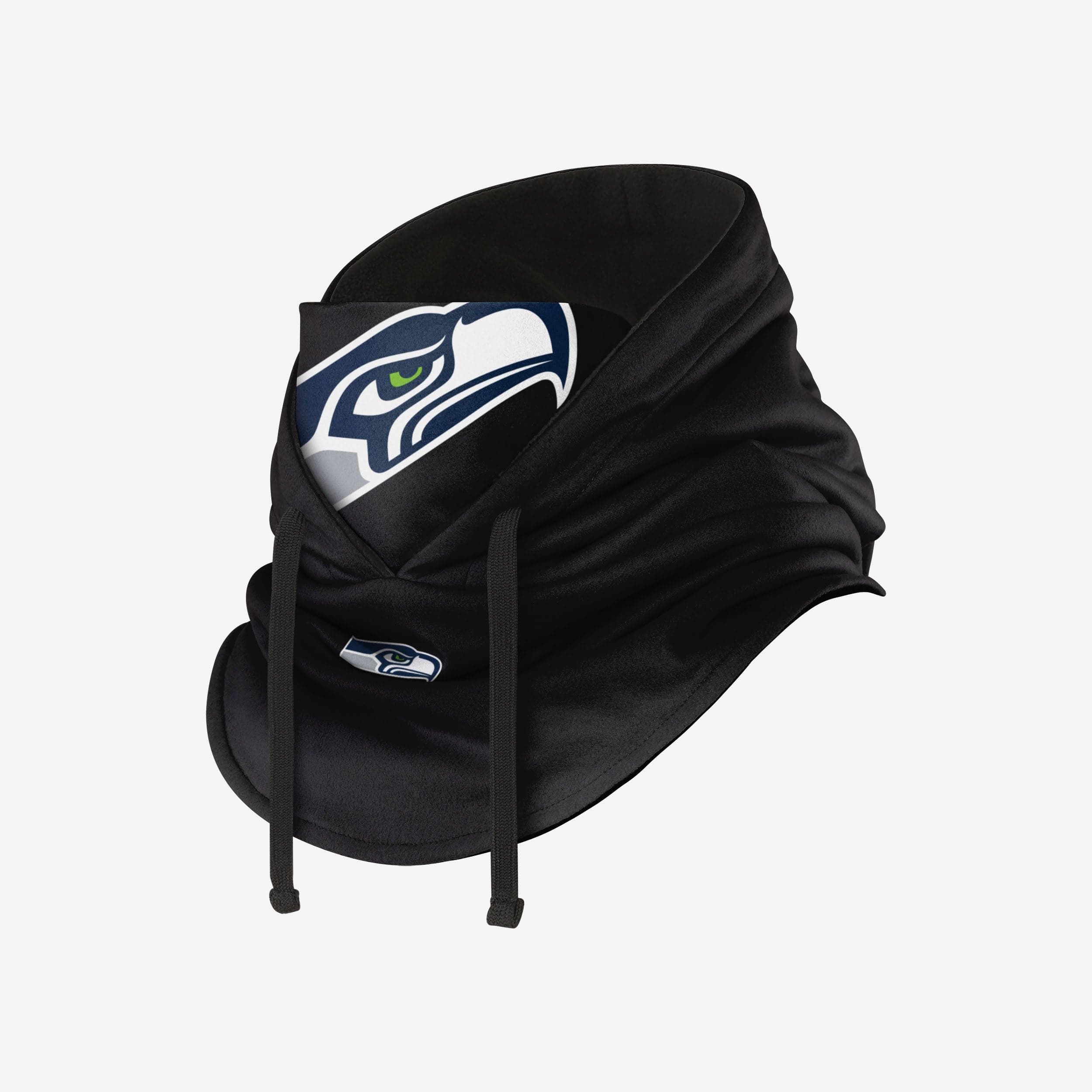Seattle Seahawks Black Drawstring Hooded Gaiter - Image 2