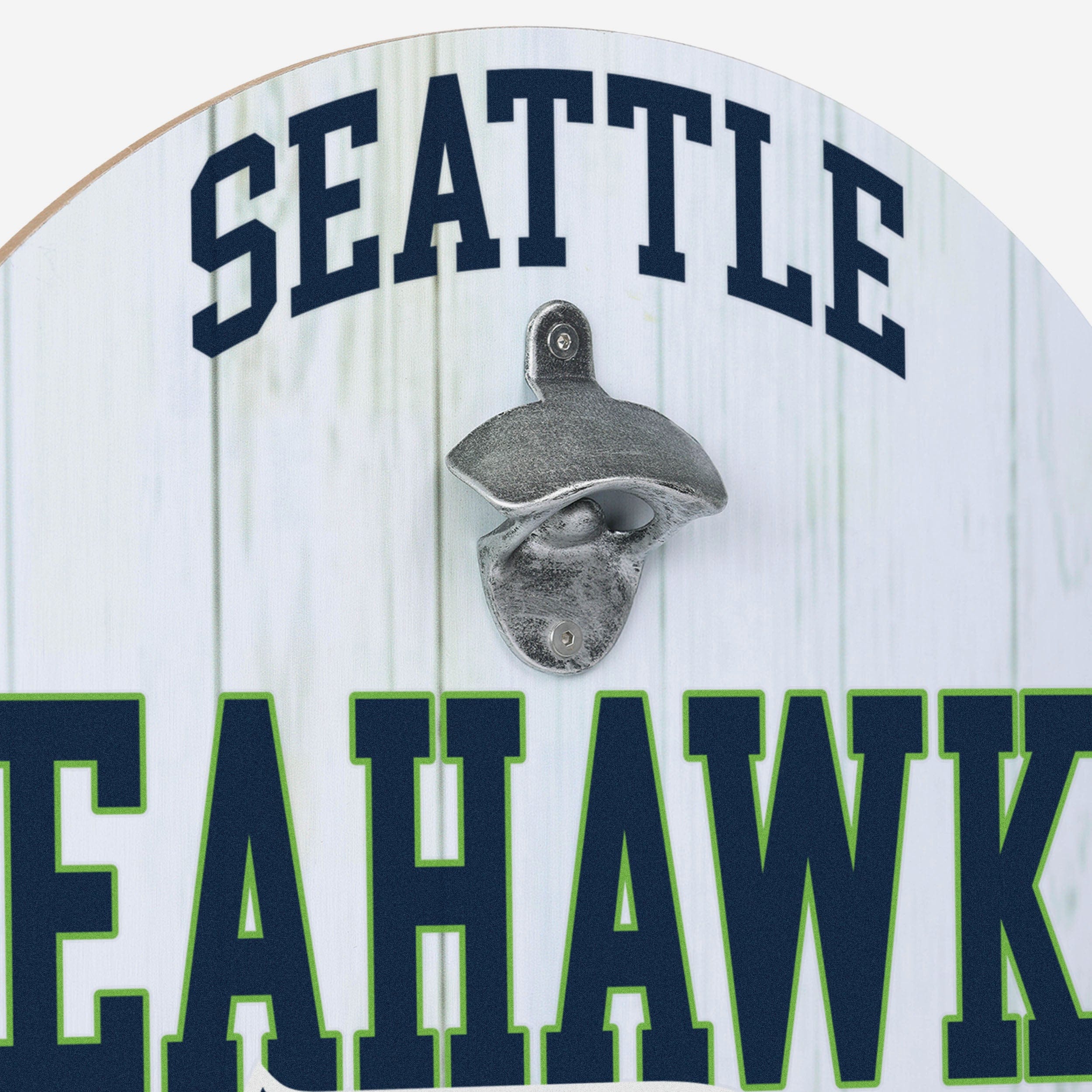 Seattle Seahawks Bottle Opener Cap Catcher Wall Sign - Image 3