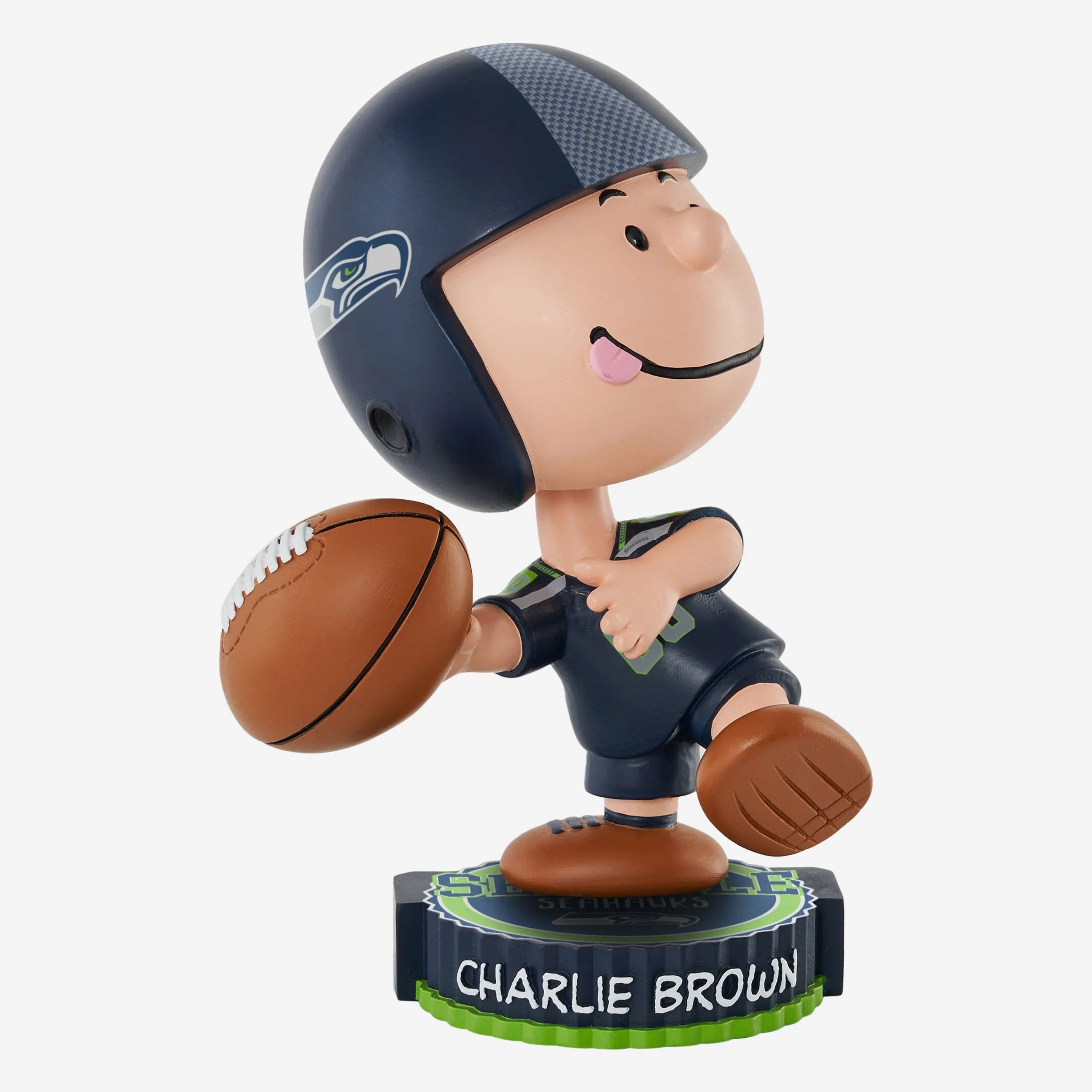 Seattle Seahawks Charlie Brown Peanuts Bighead Bobblehead