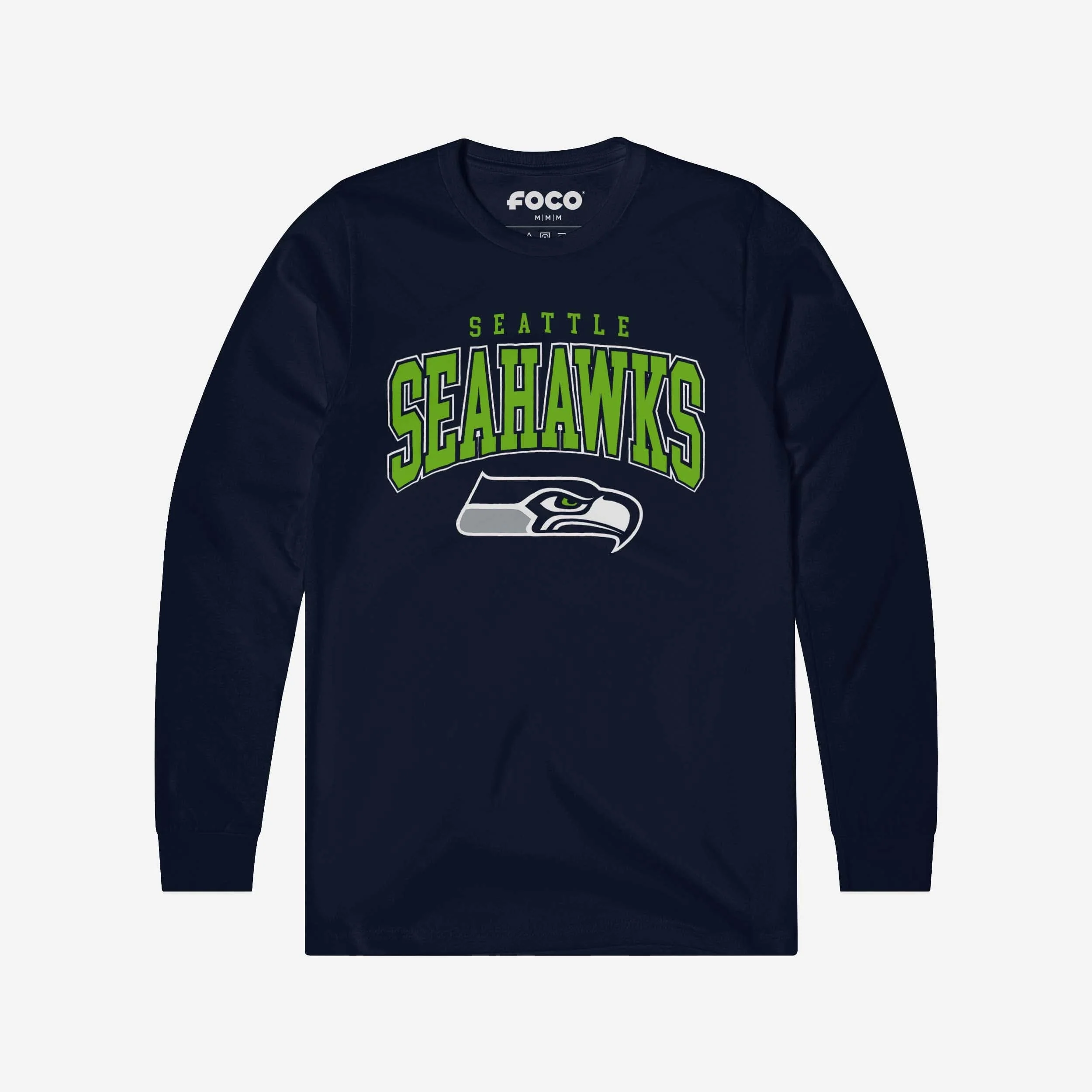 Seattle Seahawks Classic Logo Long Sleeve T-Shirt - Image 5