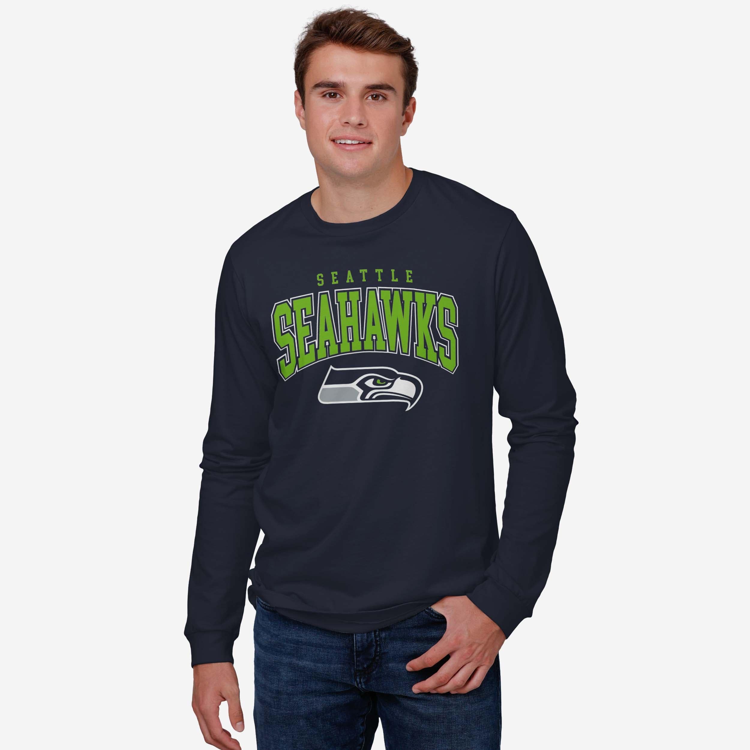 Seattle Seahawks Classic Logo Long Sleeve T-Shirt - Image 6