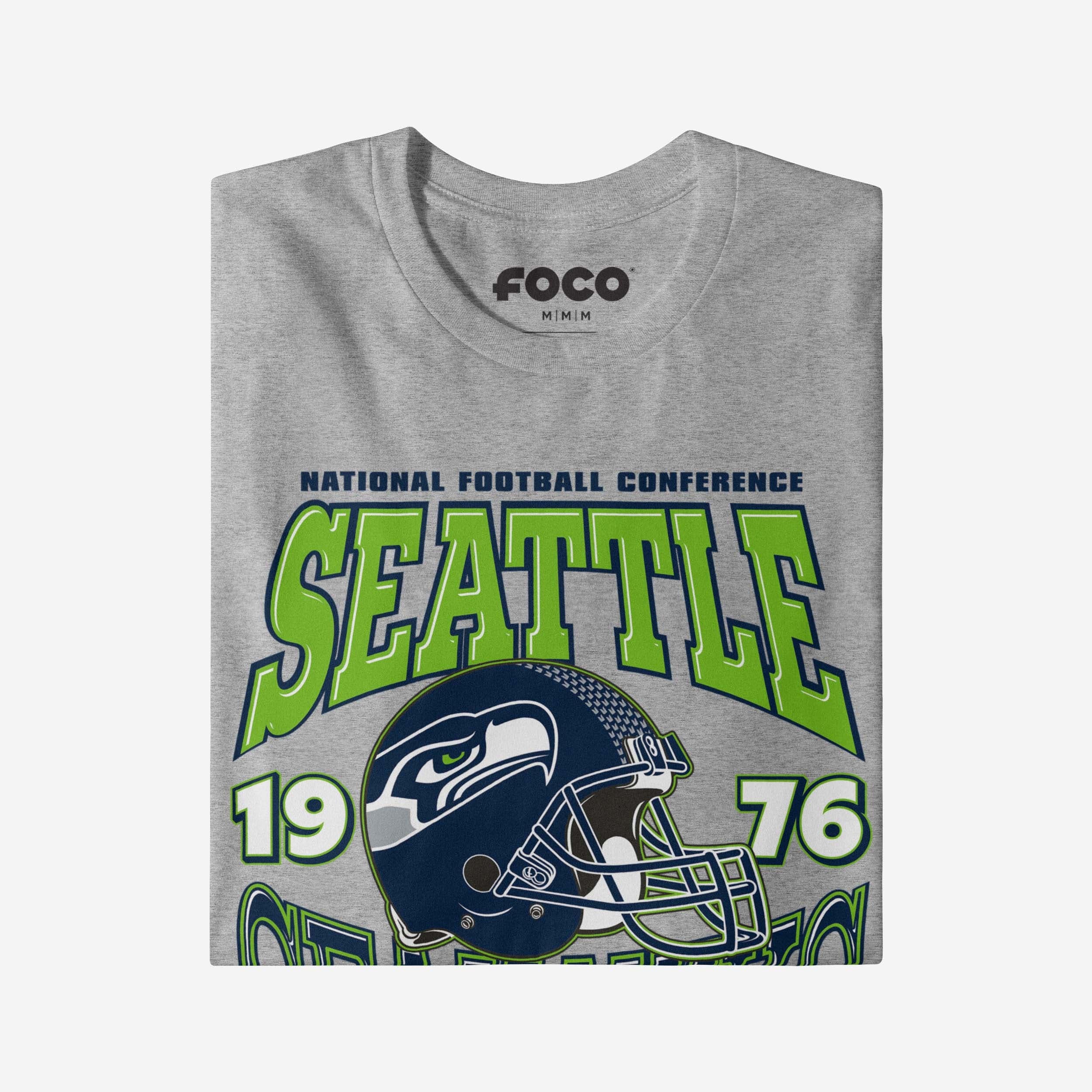 Seattle Seahawks Classic Team Helmet Long Sleeve T-Shirt - Image 3