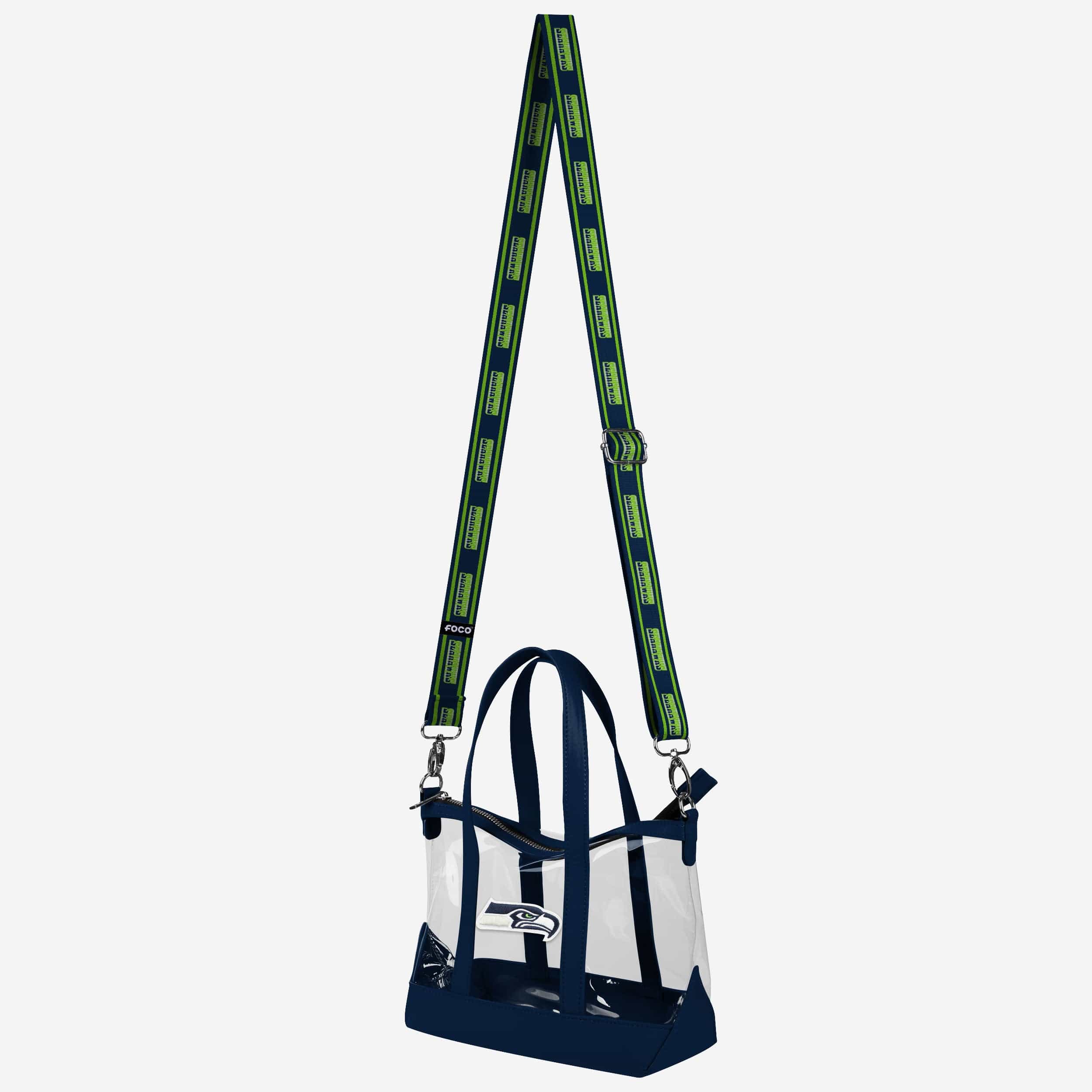 Seattle Seahawks Clear Crossbody Mini Tote Bag - Image 2