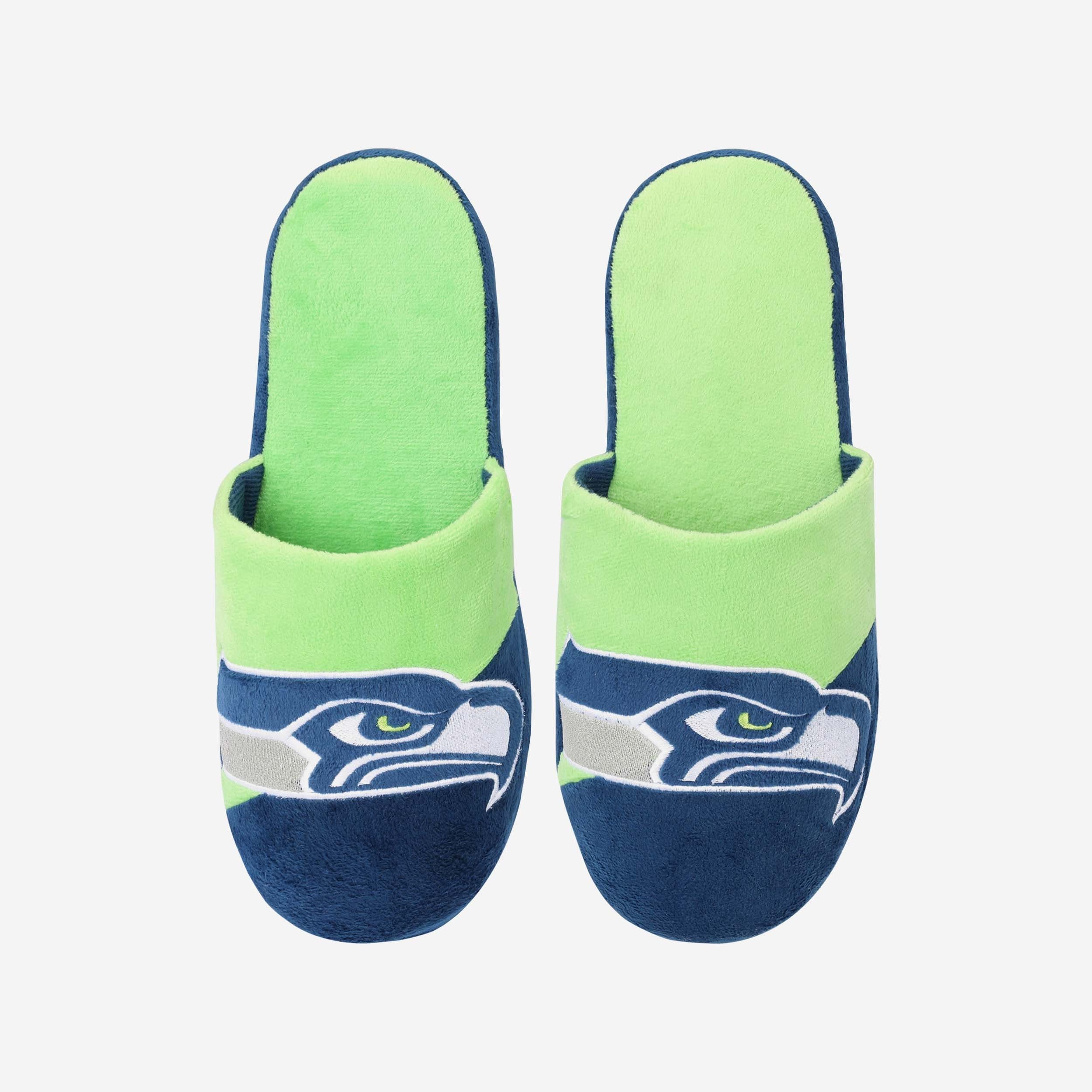 Seattle Seahawks Colorblock Slide Slippers - Image 4
