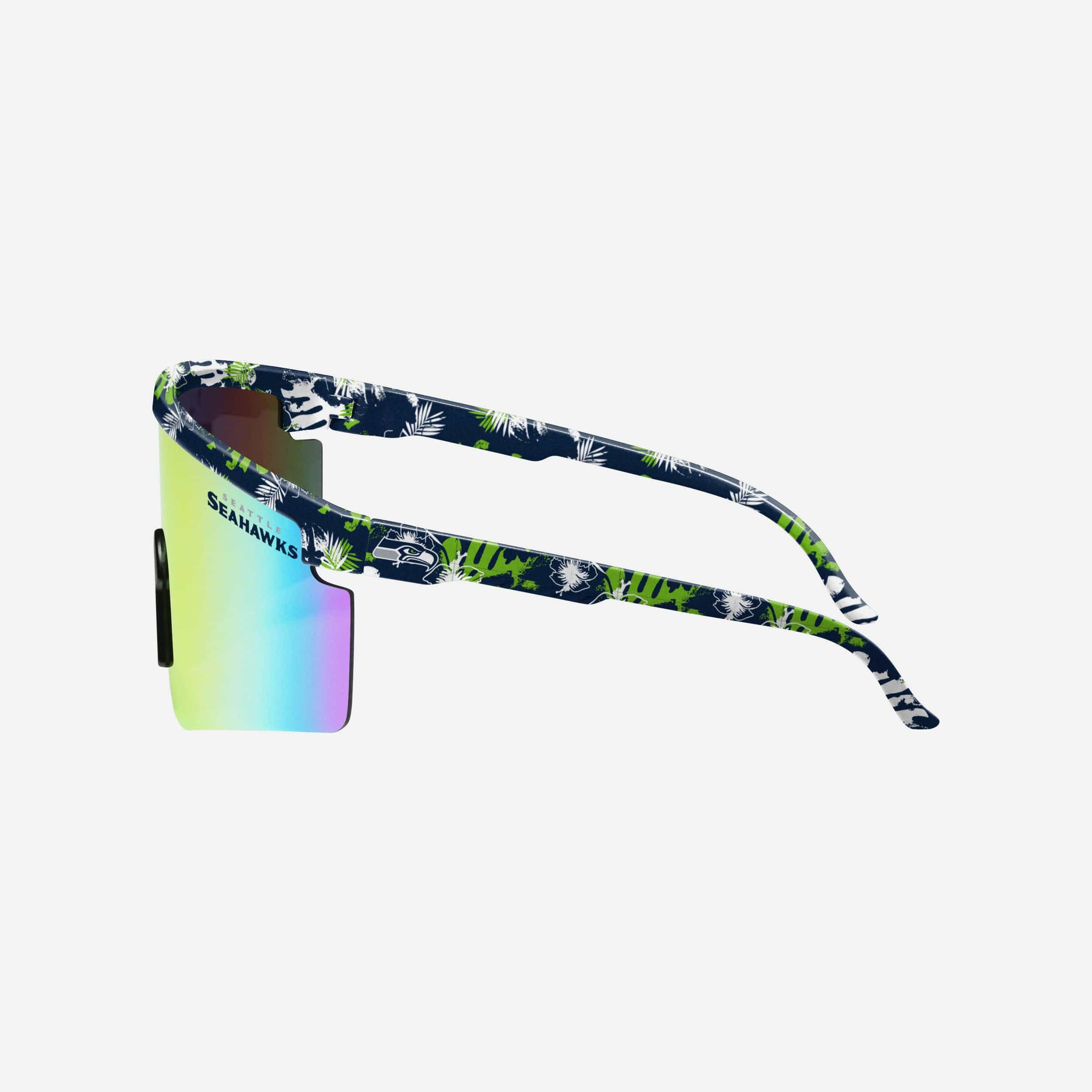 Seattle Seahawks Floral Large Frame Sunglasses - Image 3