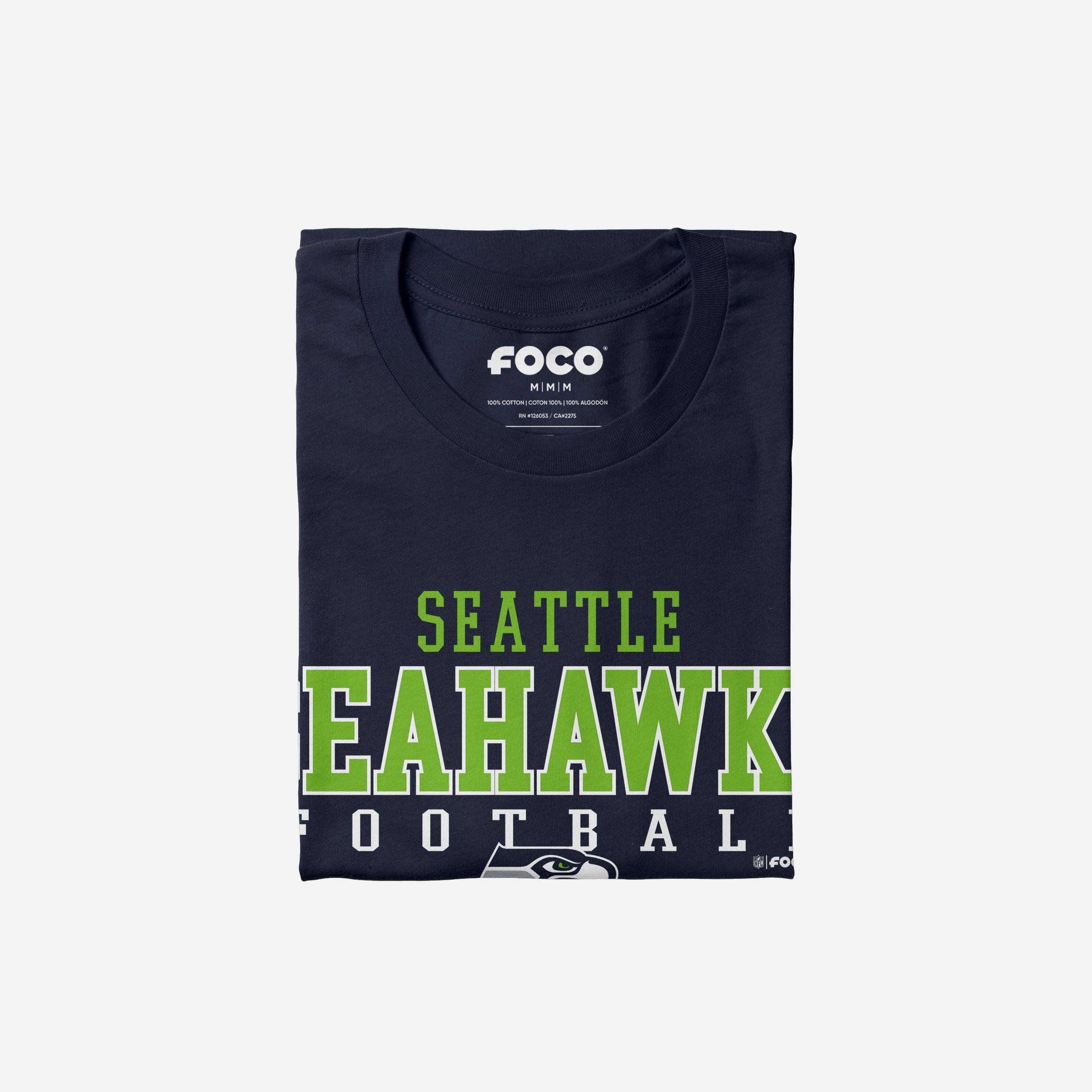 Seattle Seahawks Football Wordmark T-Shirt - Image 4