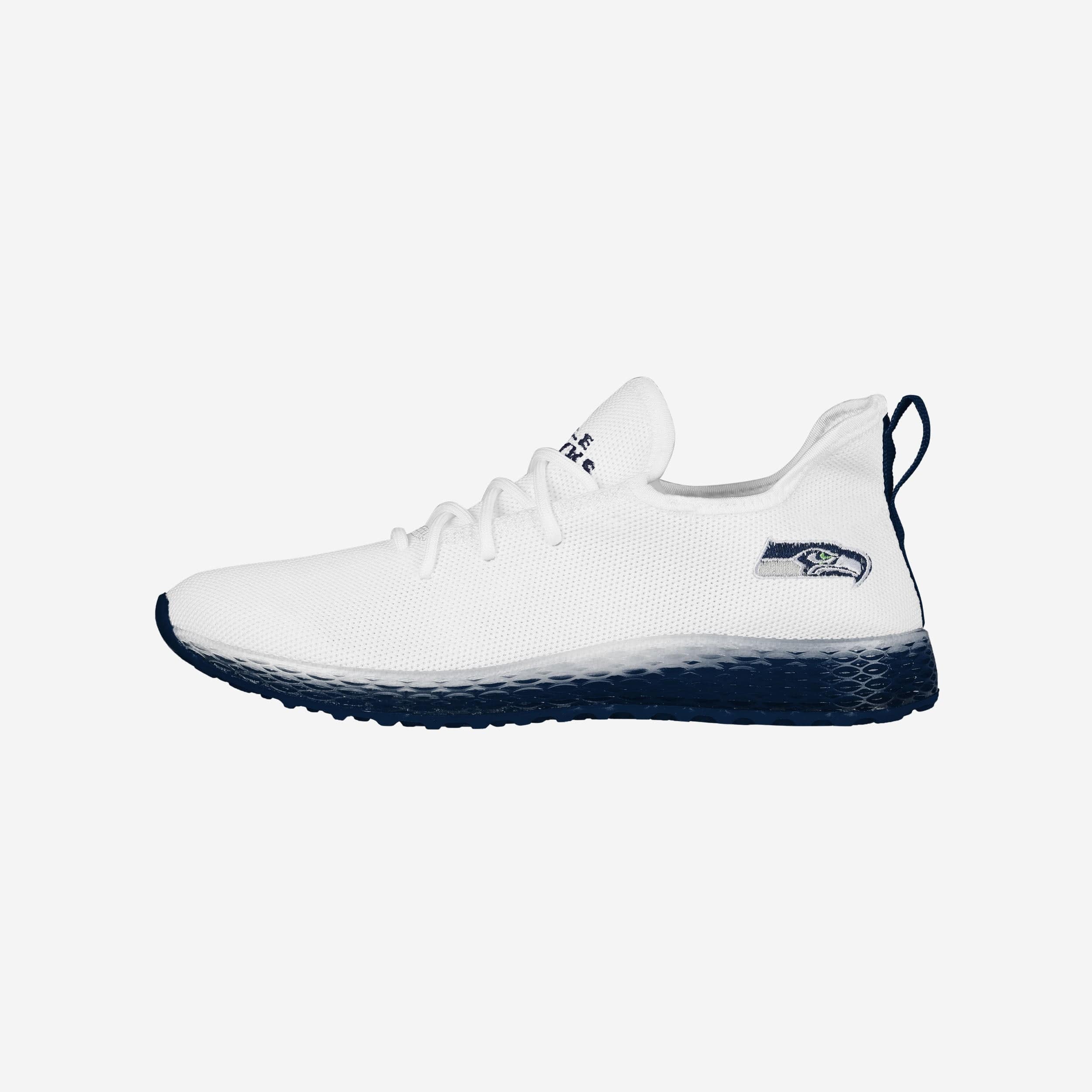 Seattle Seahawks Gradient Midsole White Sneakers