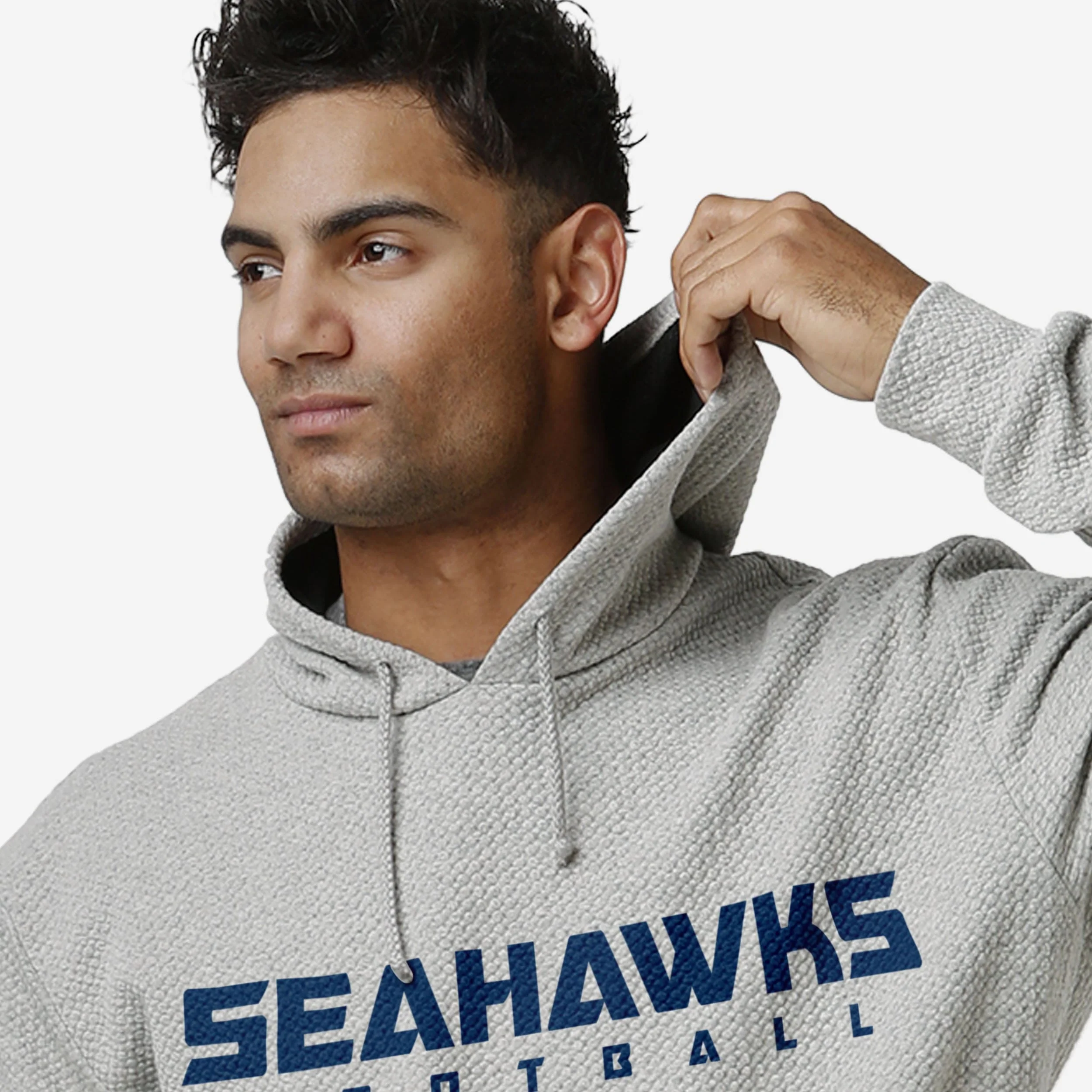 Seattle Seahawks Gray Woven Hoodie - Image 5