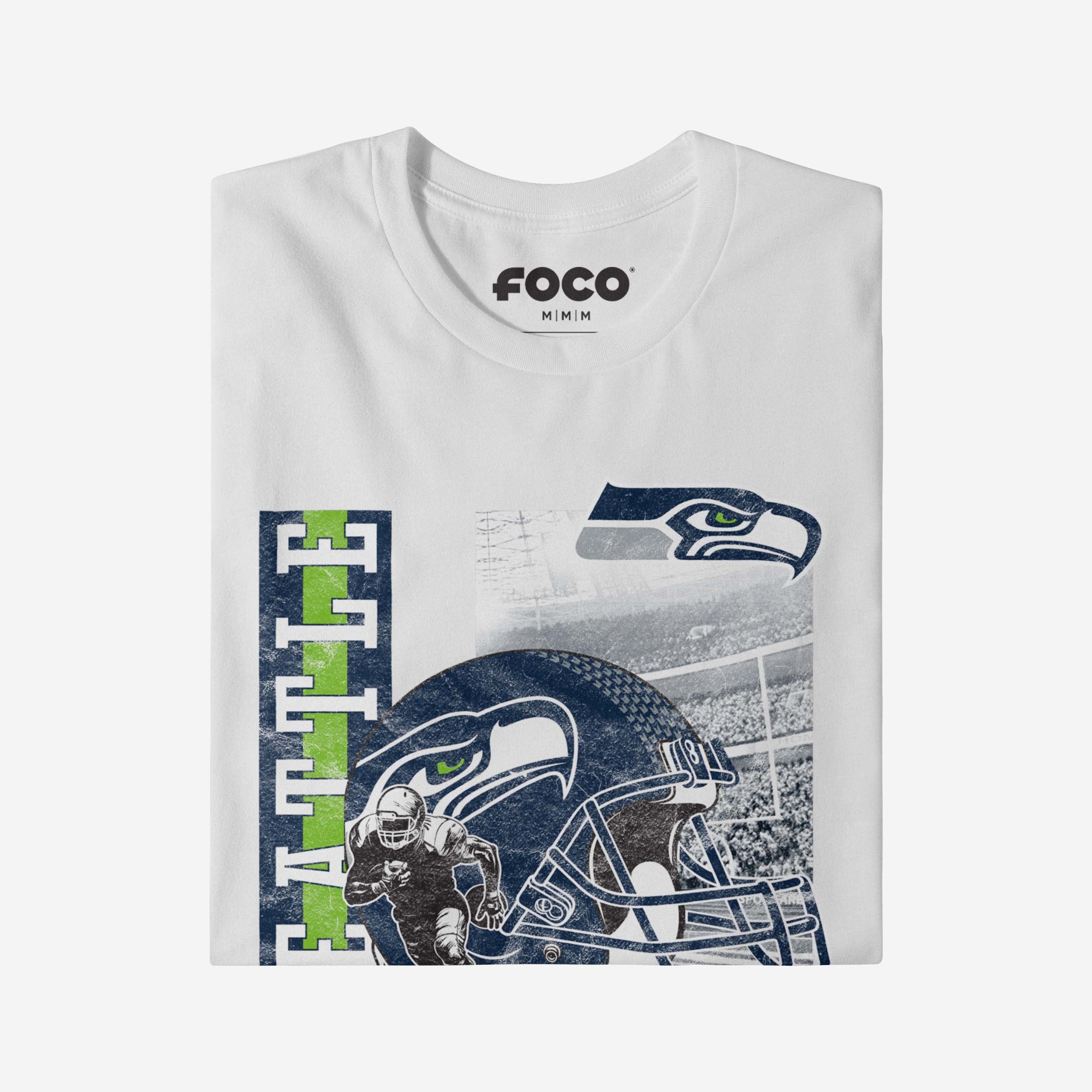 Seattle Seahawks Helmet Dash T-Shirt - Image 4