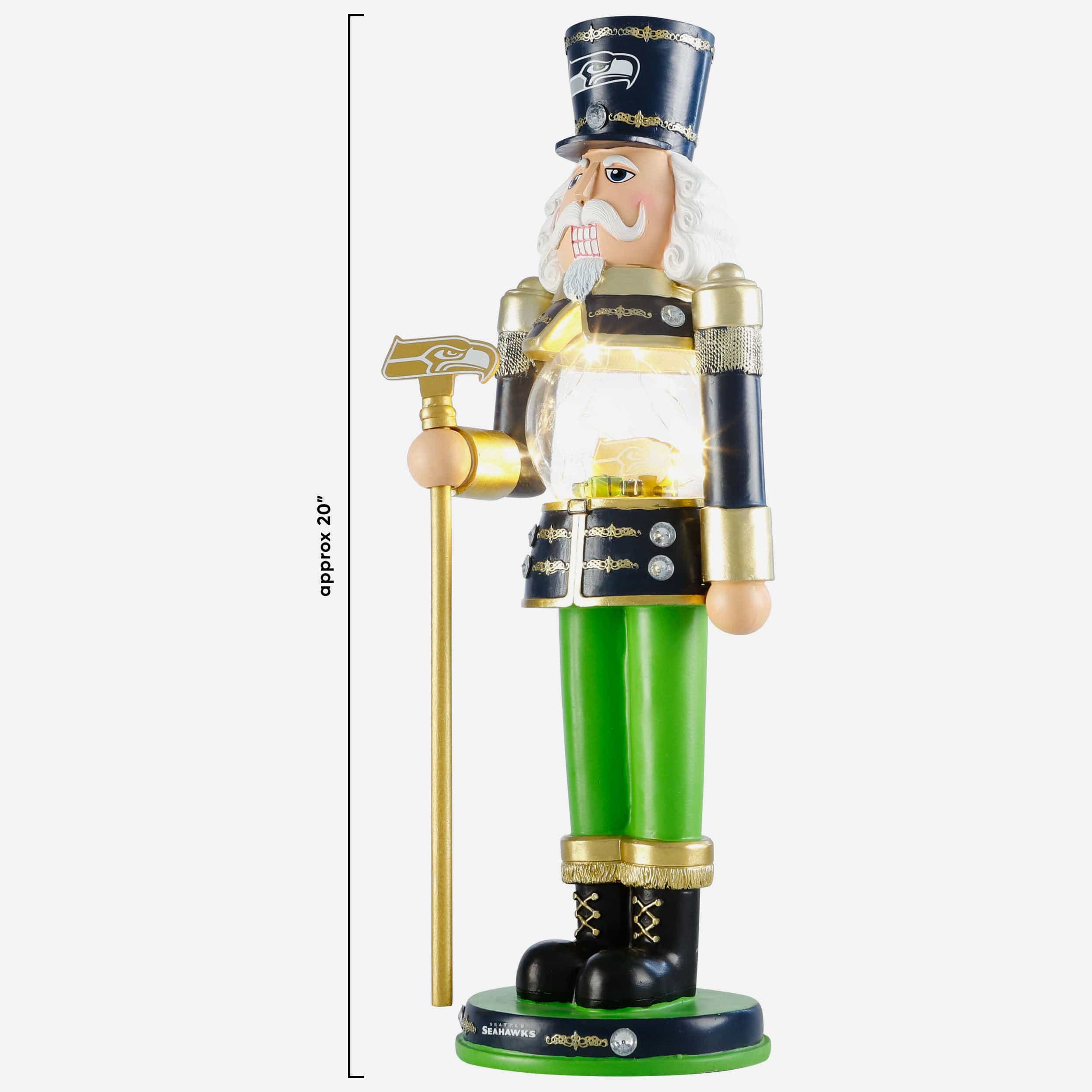 Seattle Seahawks Light Up Nutcracker - Image 3