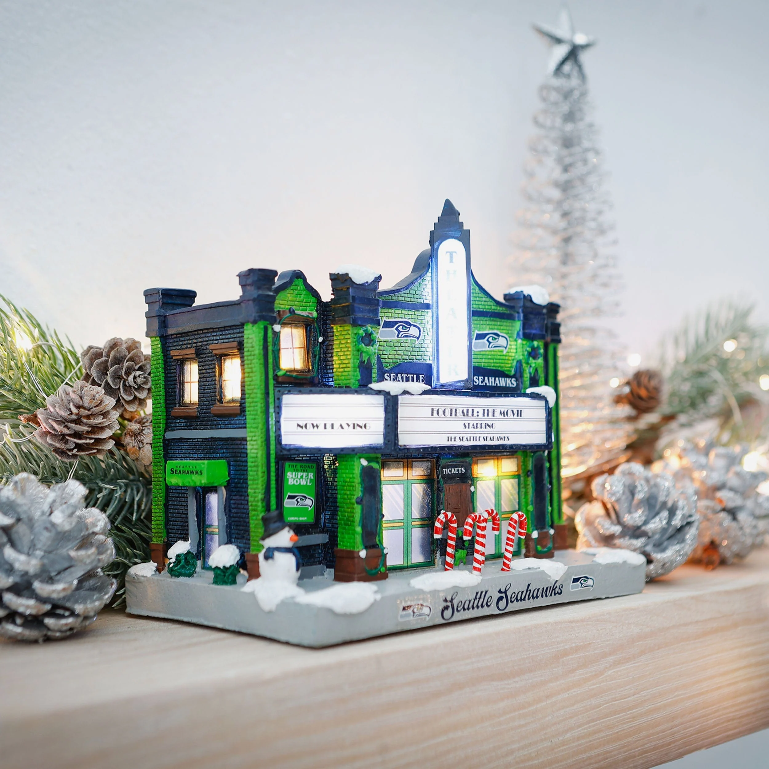 Seattle Seahawks Light Up Resin Team Theater - Image 5