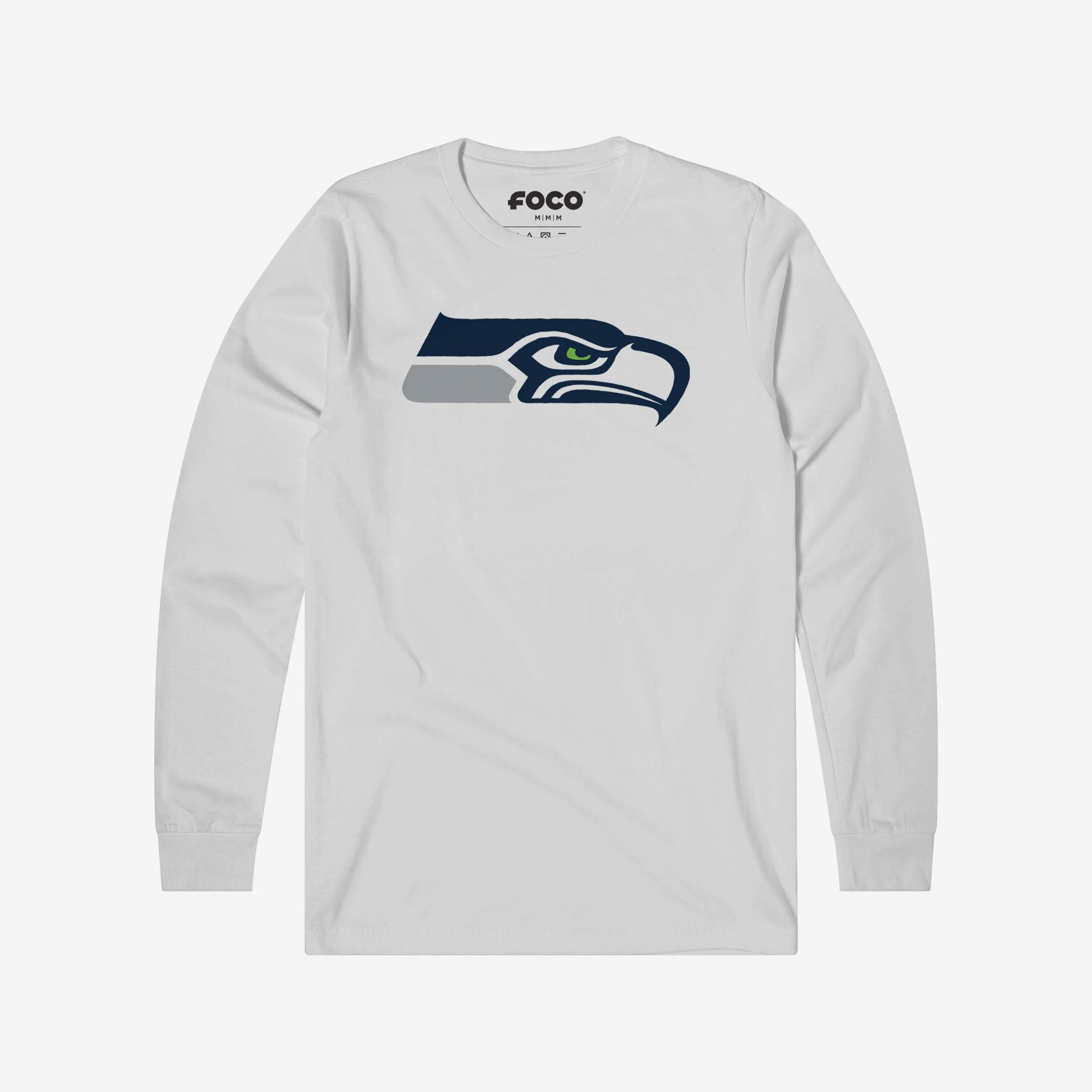 Seattle Seahawks Primary Logo Long Sleeve T-Shirt - Image 13