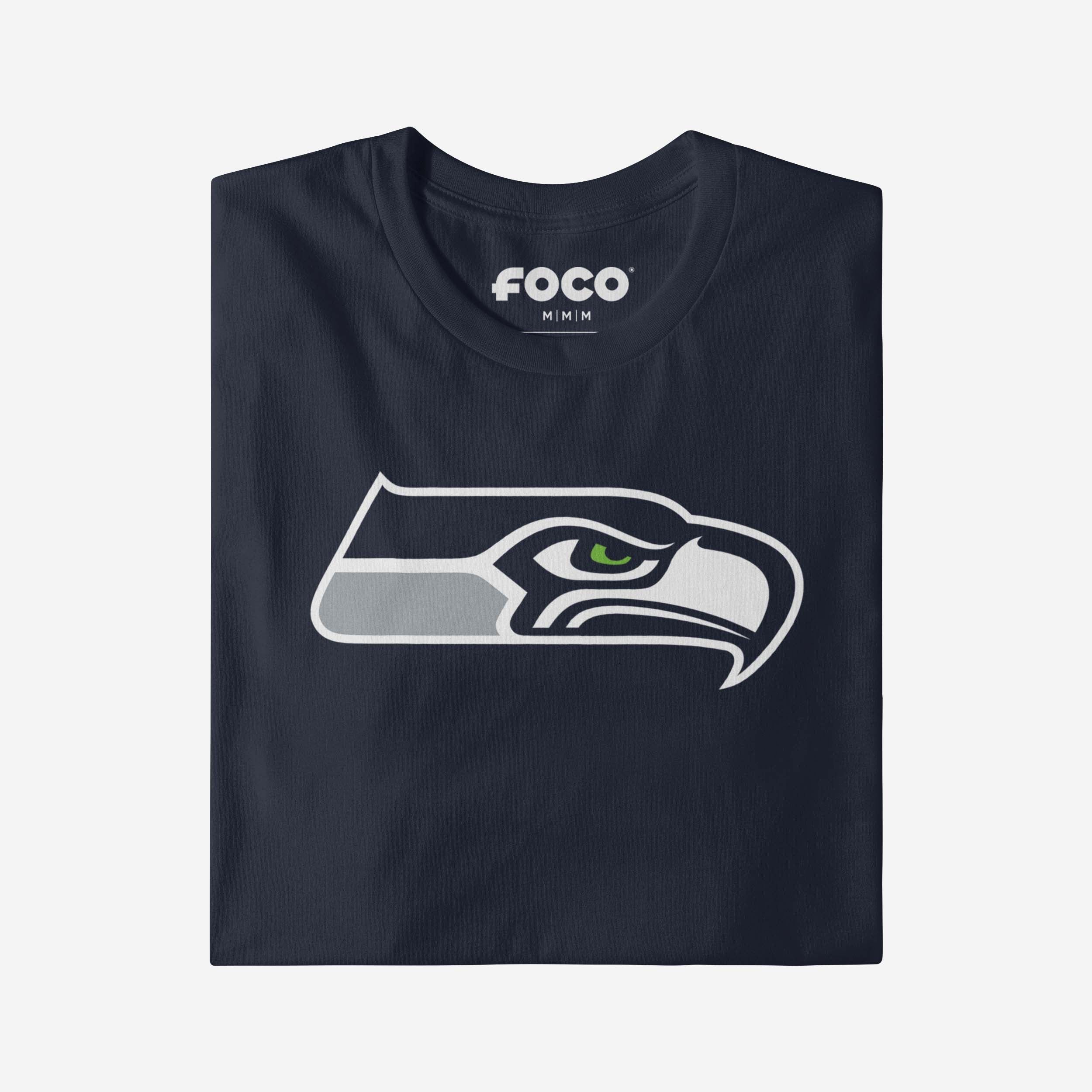 Seattle Seahawks Primary Logo Long Sleeve T-Shirt - Image 4