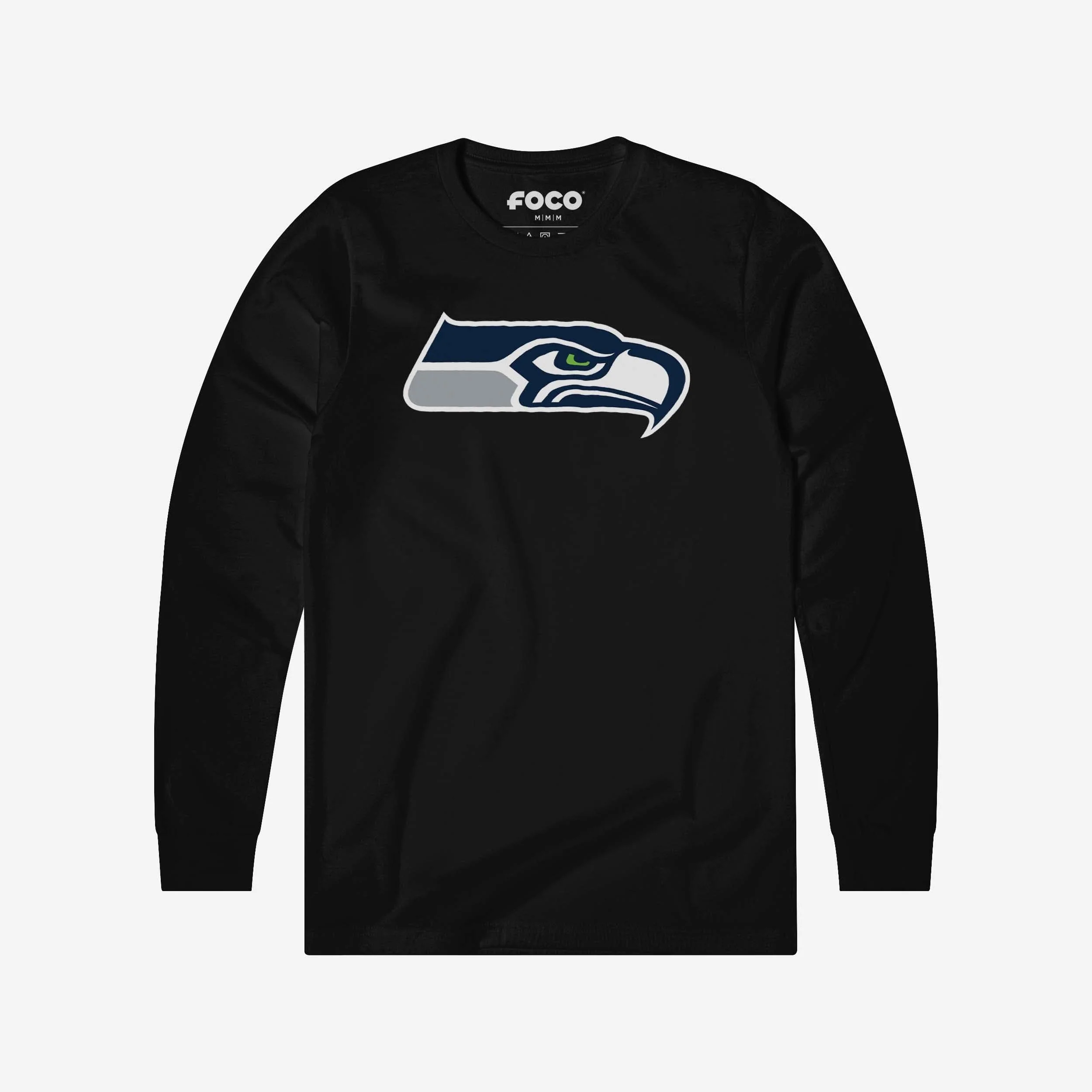 Seattle Seahawks Primary Logo Long Sleeve T-Shirt - Image 5