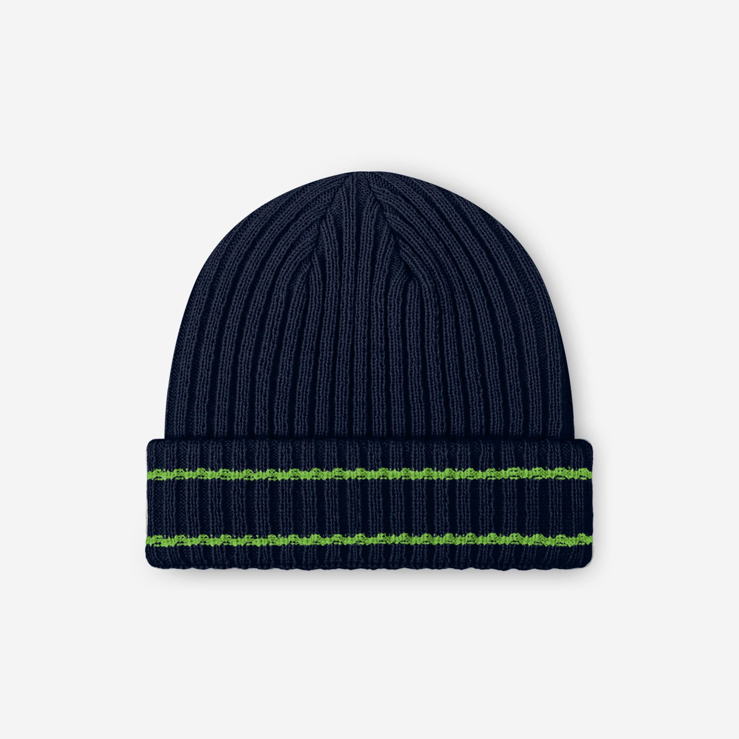 Seattle Seahawks Primary Logo Ribbed Beanie - Image 2