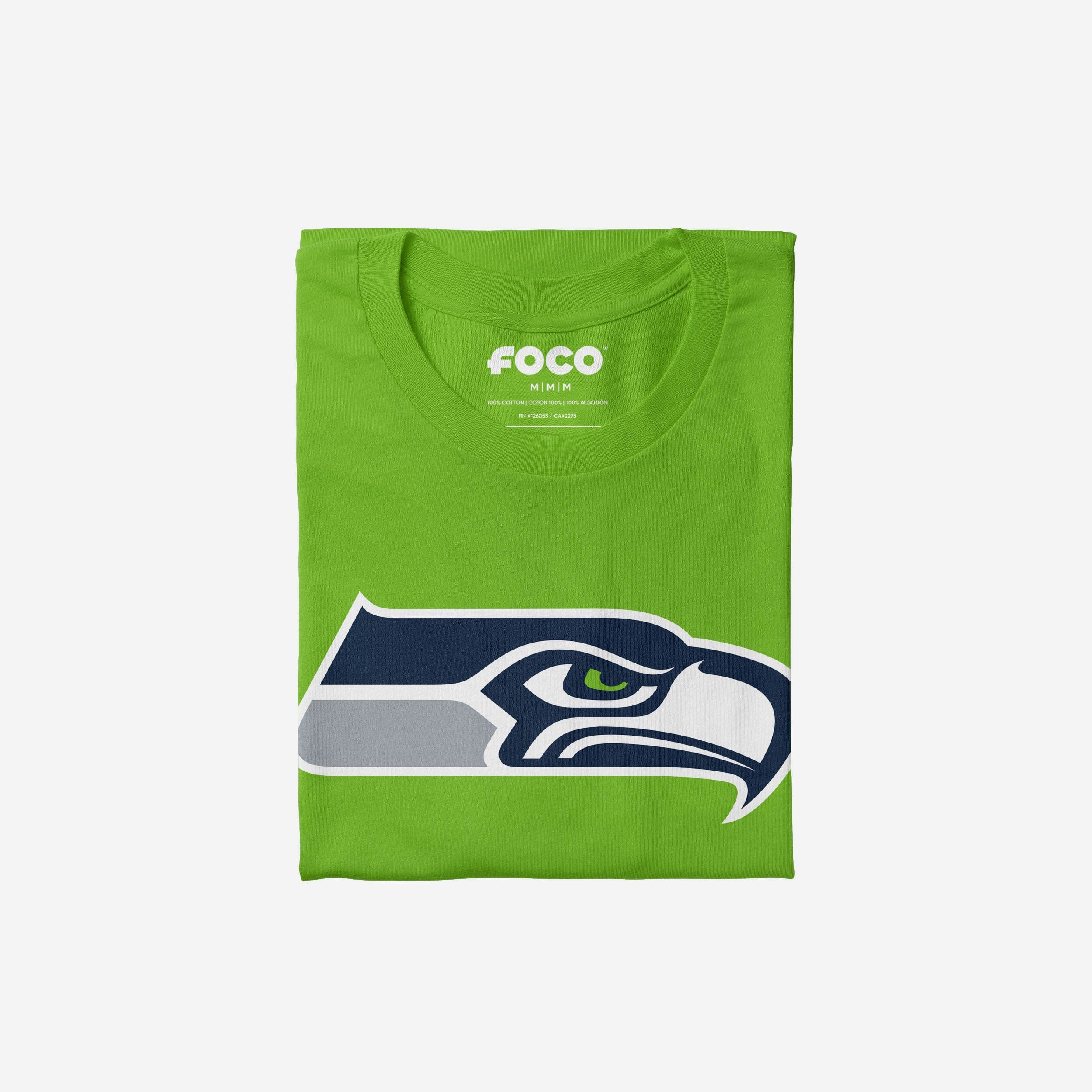 Seattle Seahawks Primary Logo T-Shirt - Image 8