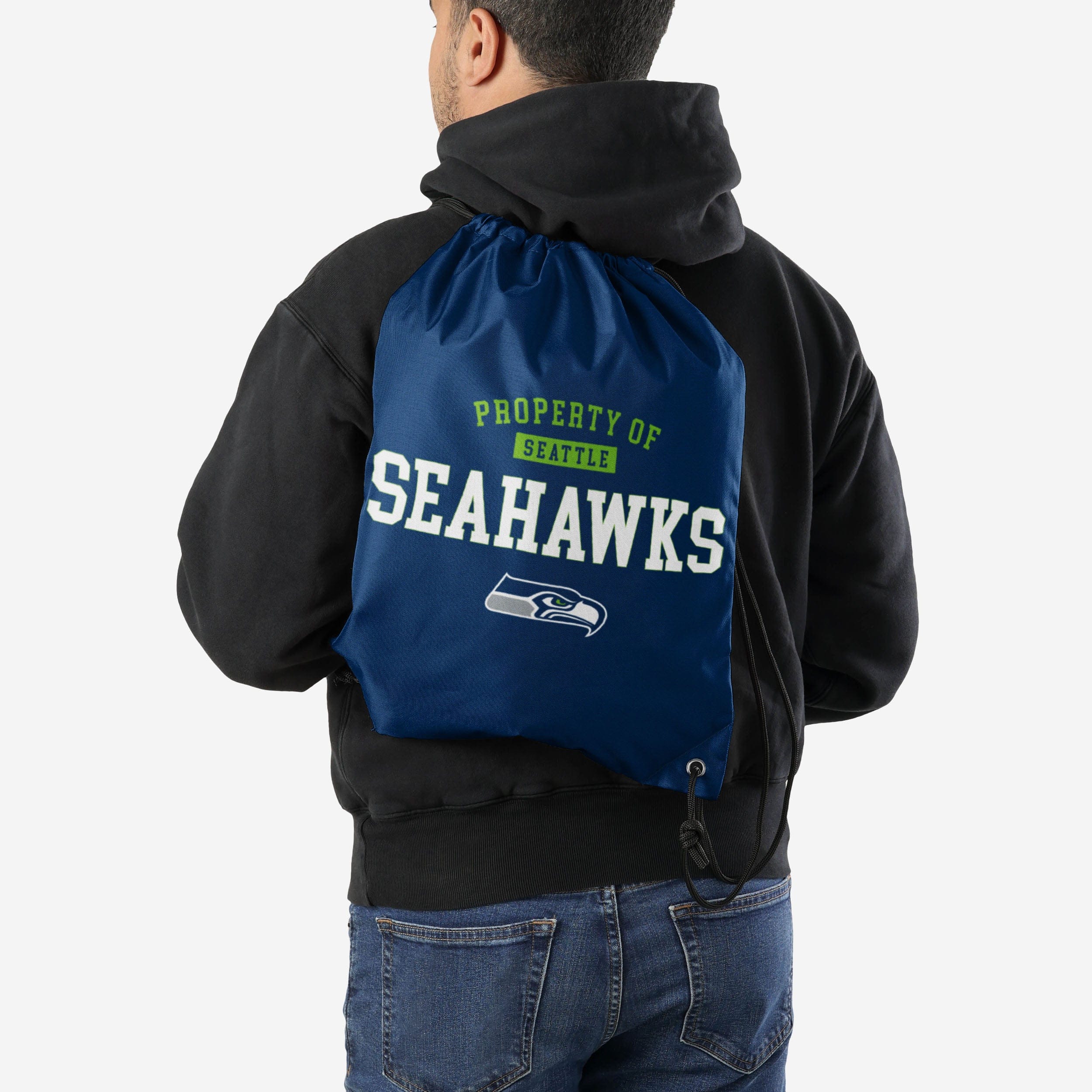 Seattle Seahawks Property Of Drawstring Backpack - Image 2