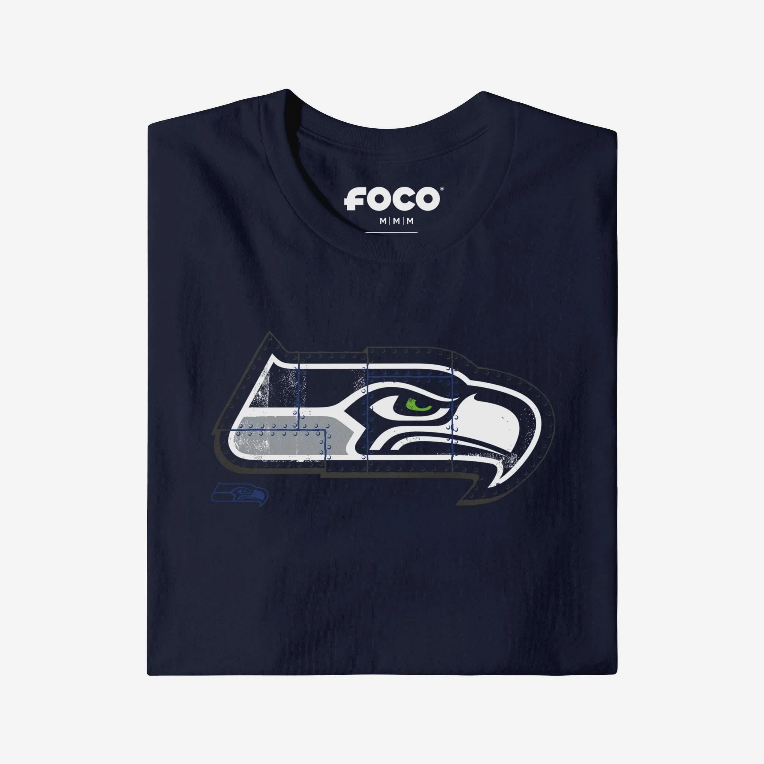 Seattle Seahawks Rivet Logo T-Shirt - Image 3