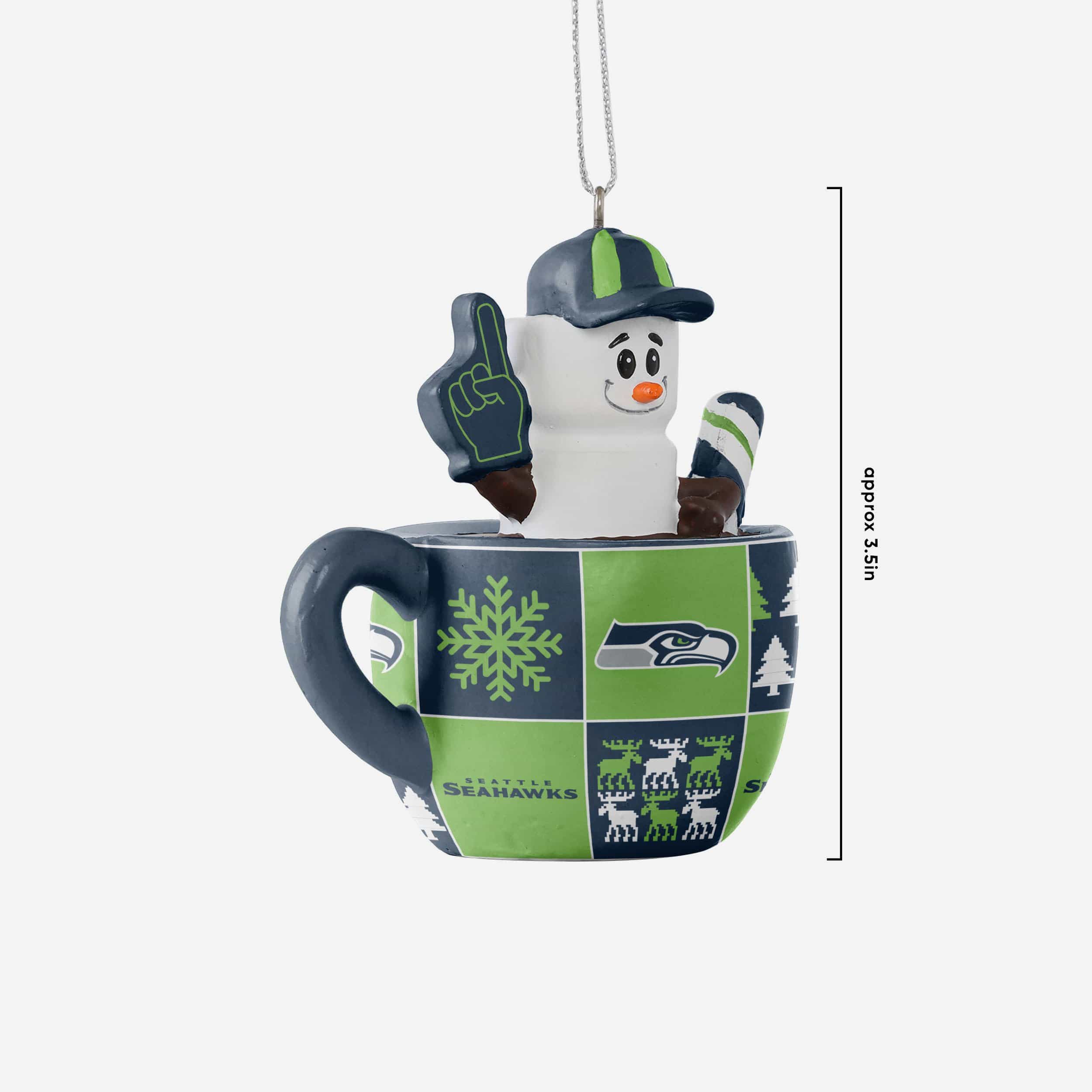 Seattle Seahawks Smores Mug Ornament - Image 3