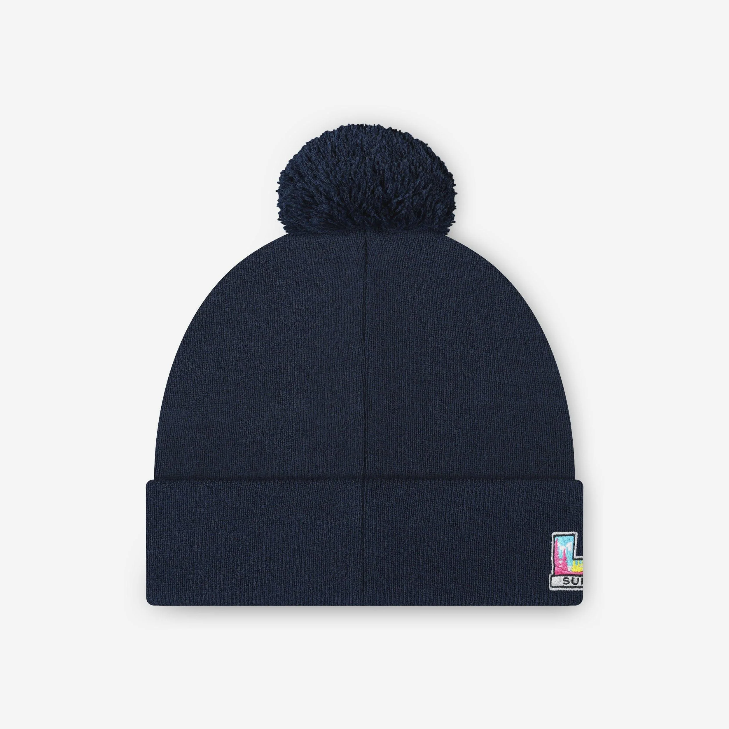 Seattle Seahawks Super Bowl LX Champions Basic Primary Logo Pom Beanie - Image 2