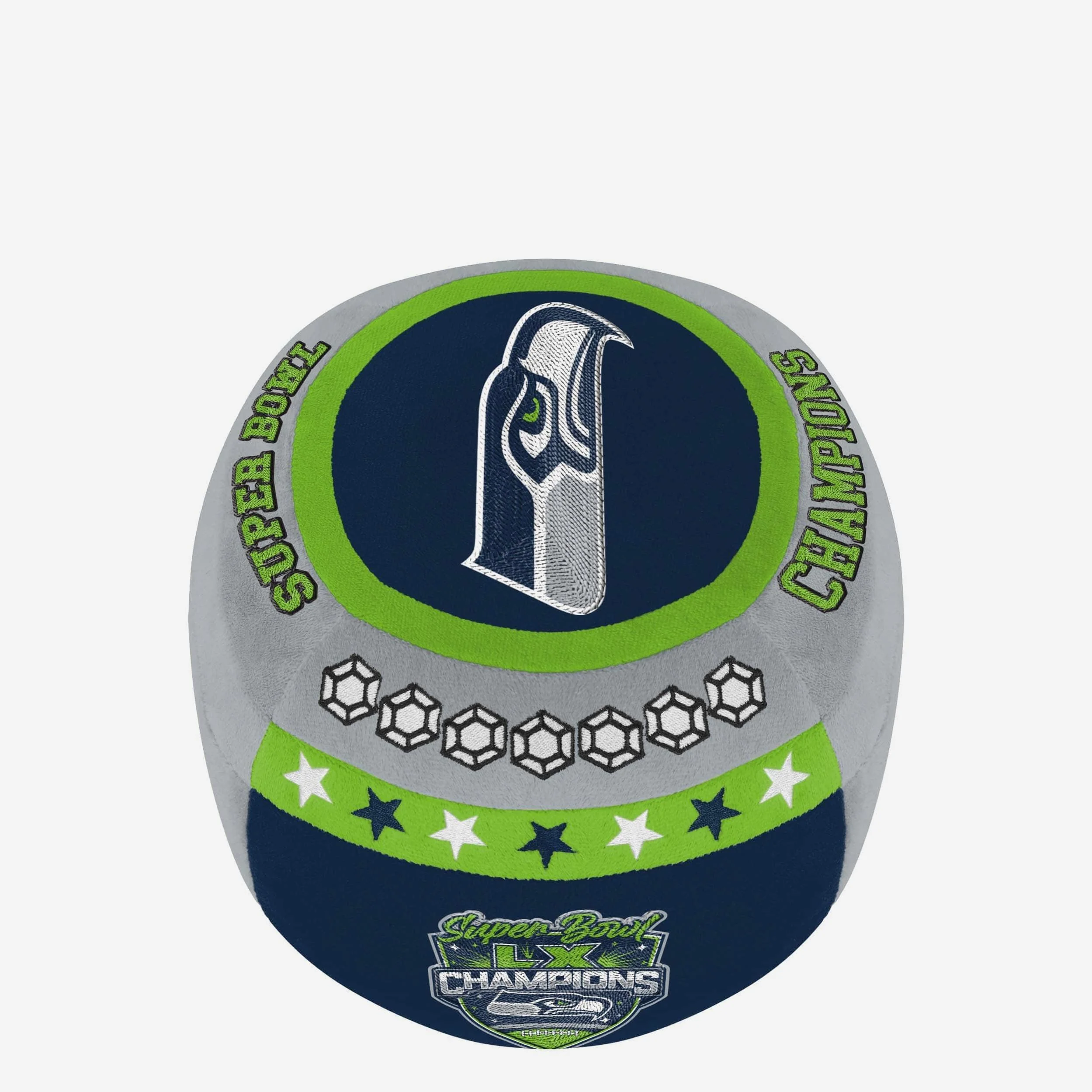 Seattle Seahawks Super Bowl LX Champions Plush Ring - Image 2