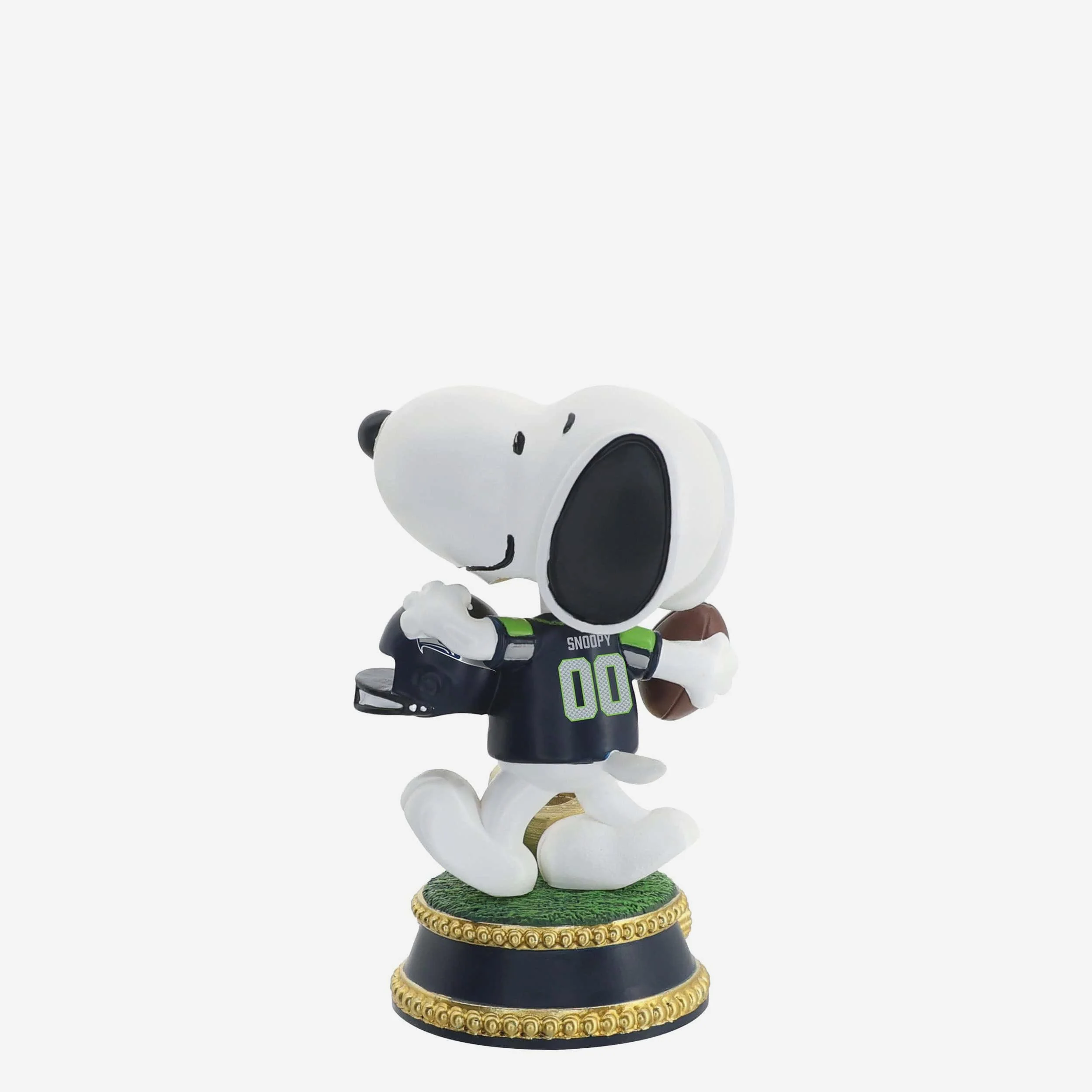 Seattle Seahawks Super Bowl LX Champions Snoopy Peanuts Mini Bobblehead - Image 2