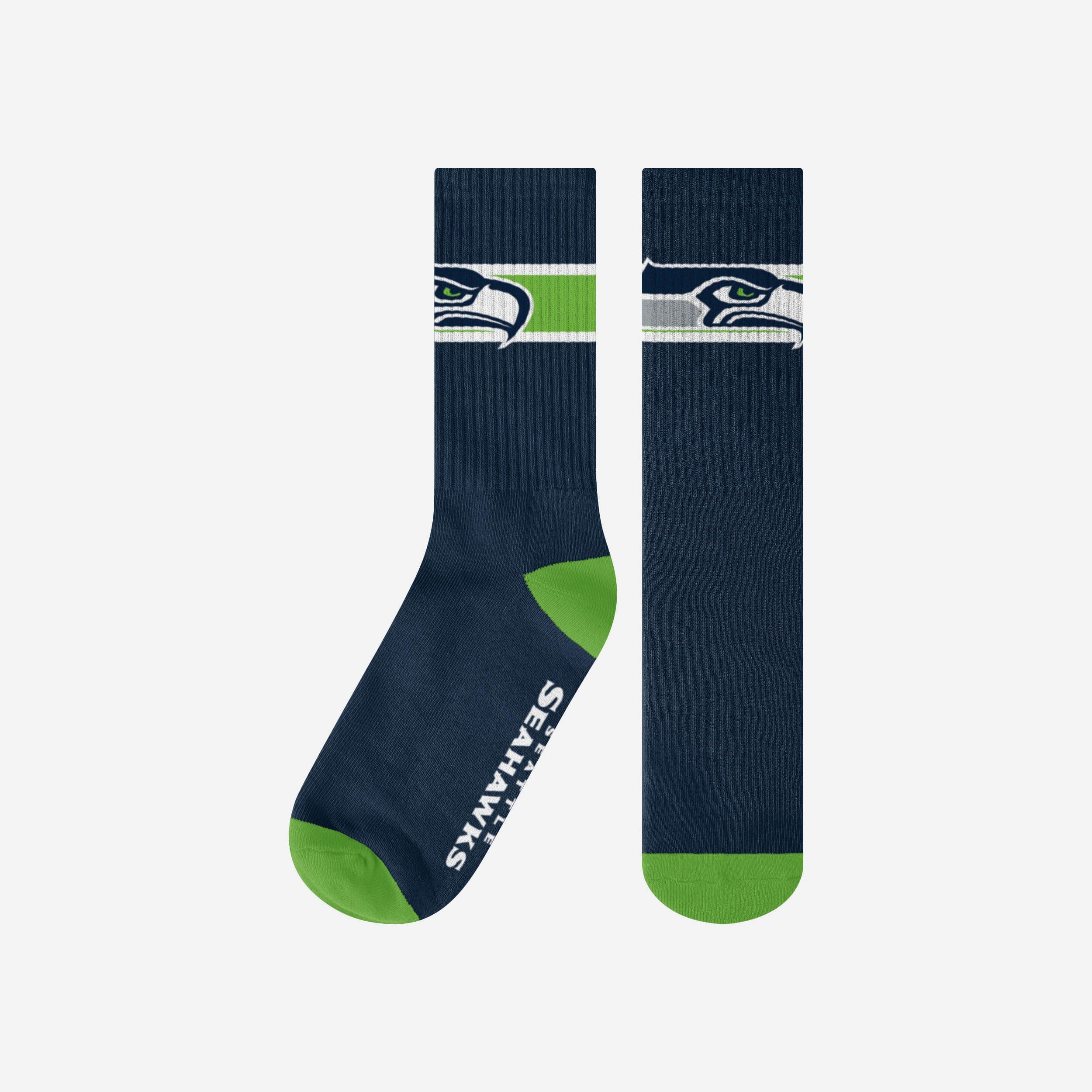 Seattle Seahawks Team Stripe Crew Socks