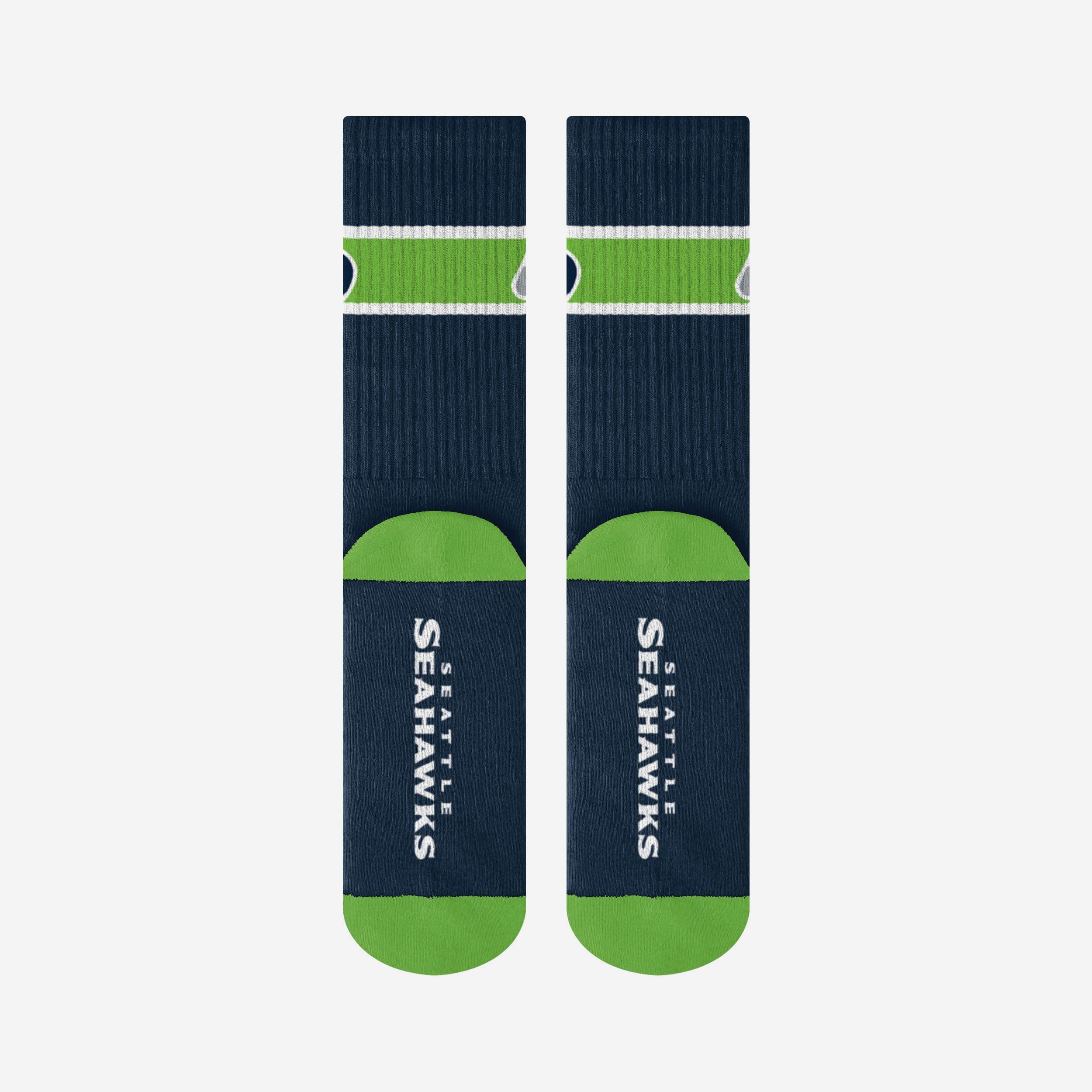 Seattle Seahawks Team Stripe Crew Socks - Image 4