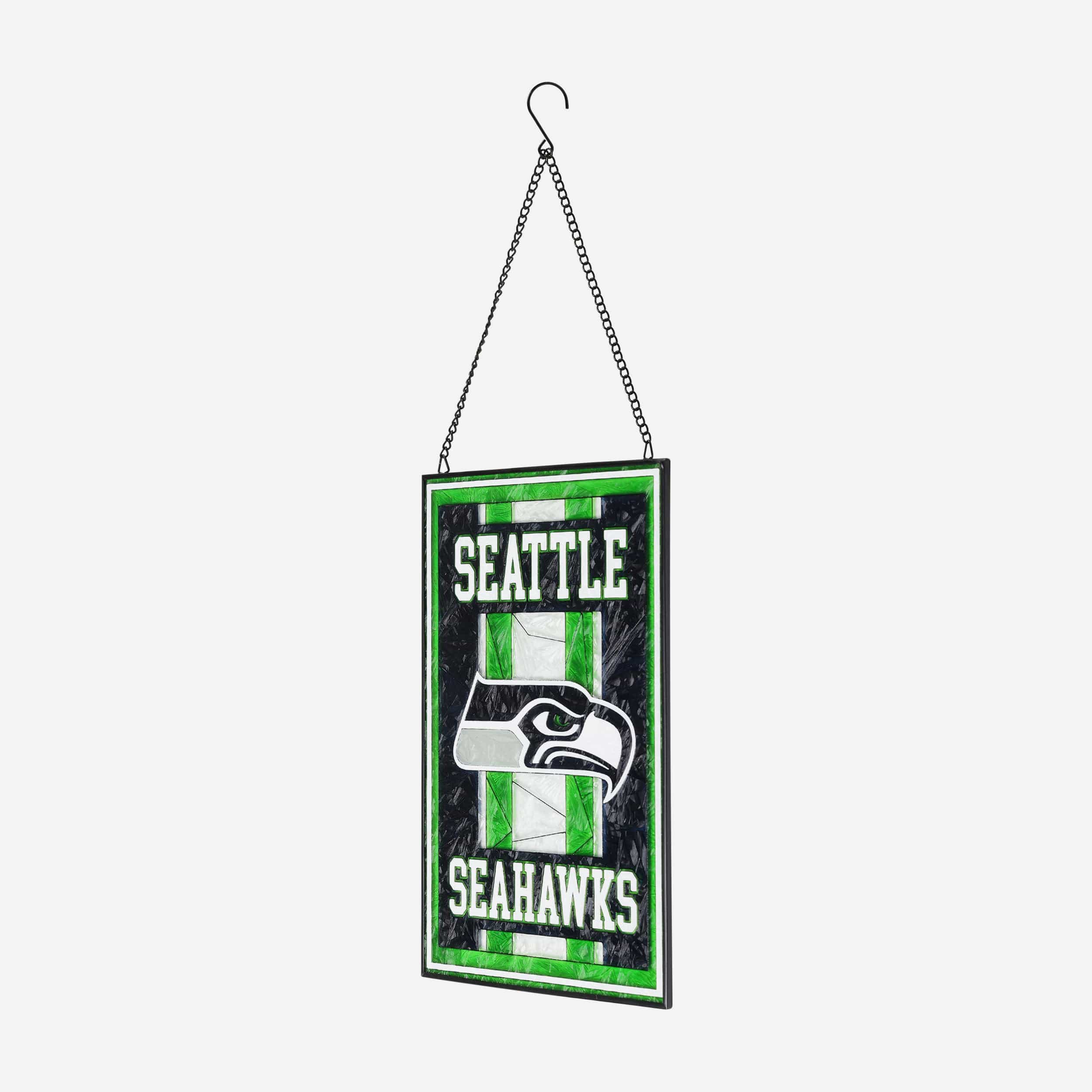 Seattle Seahawks Team Stripe Stain Glass Sign - Image 2