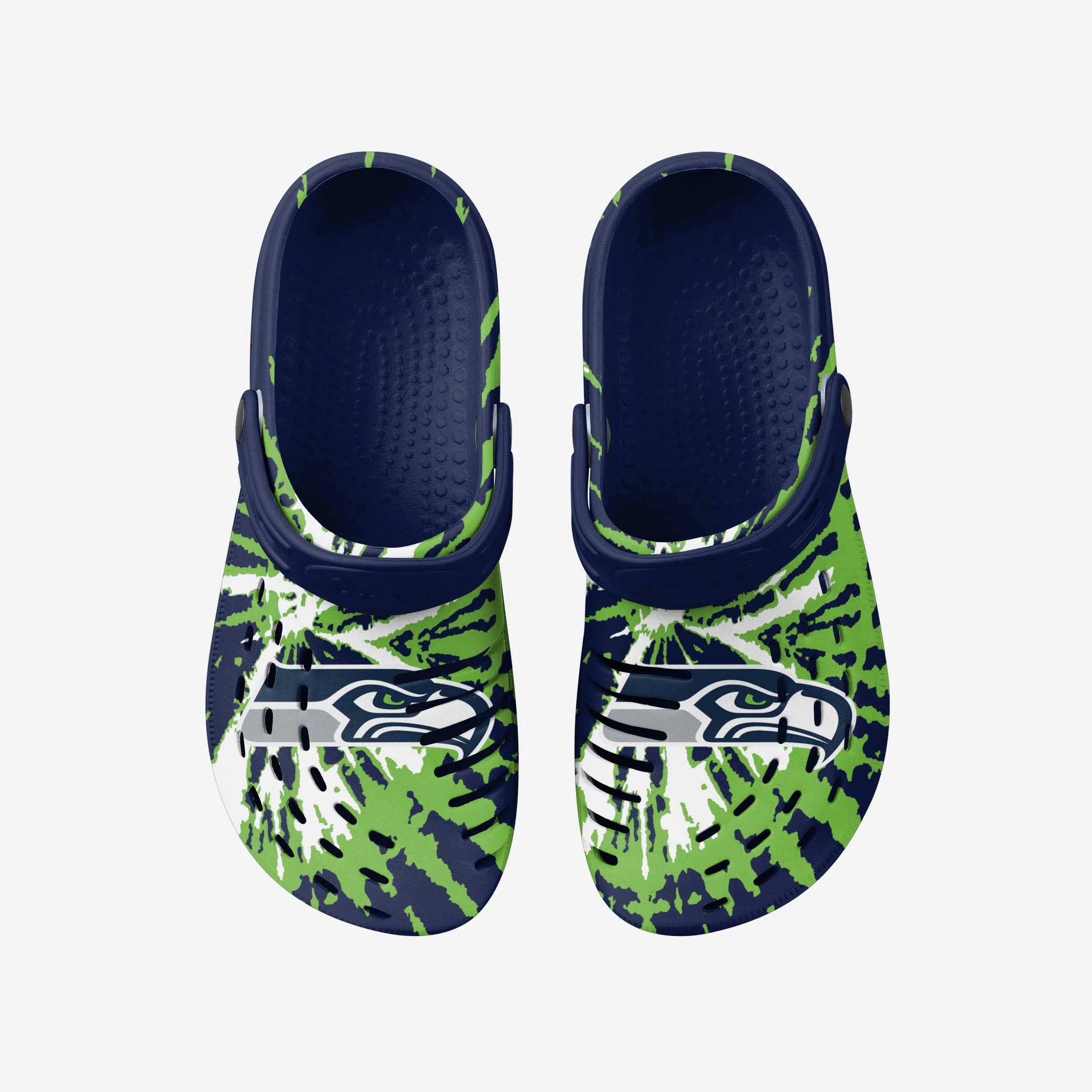 Seattle Seahawks Tie-Dye Clog With Strap - Image 4