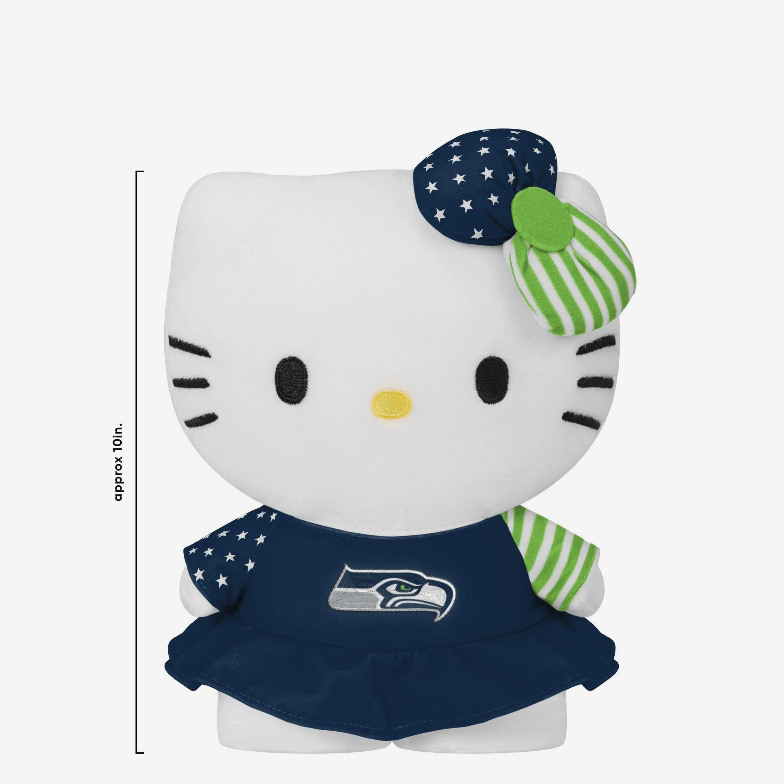 Seattle Seahawks USA Bow Hello Kitty® Americana Plush - Image 2