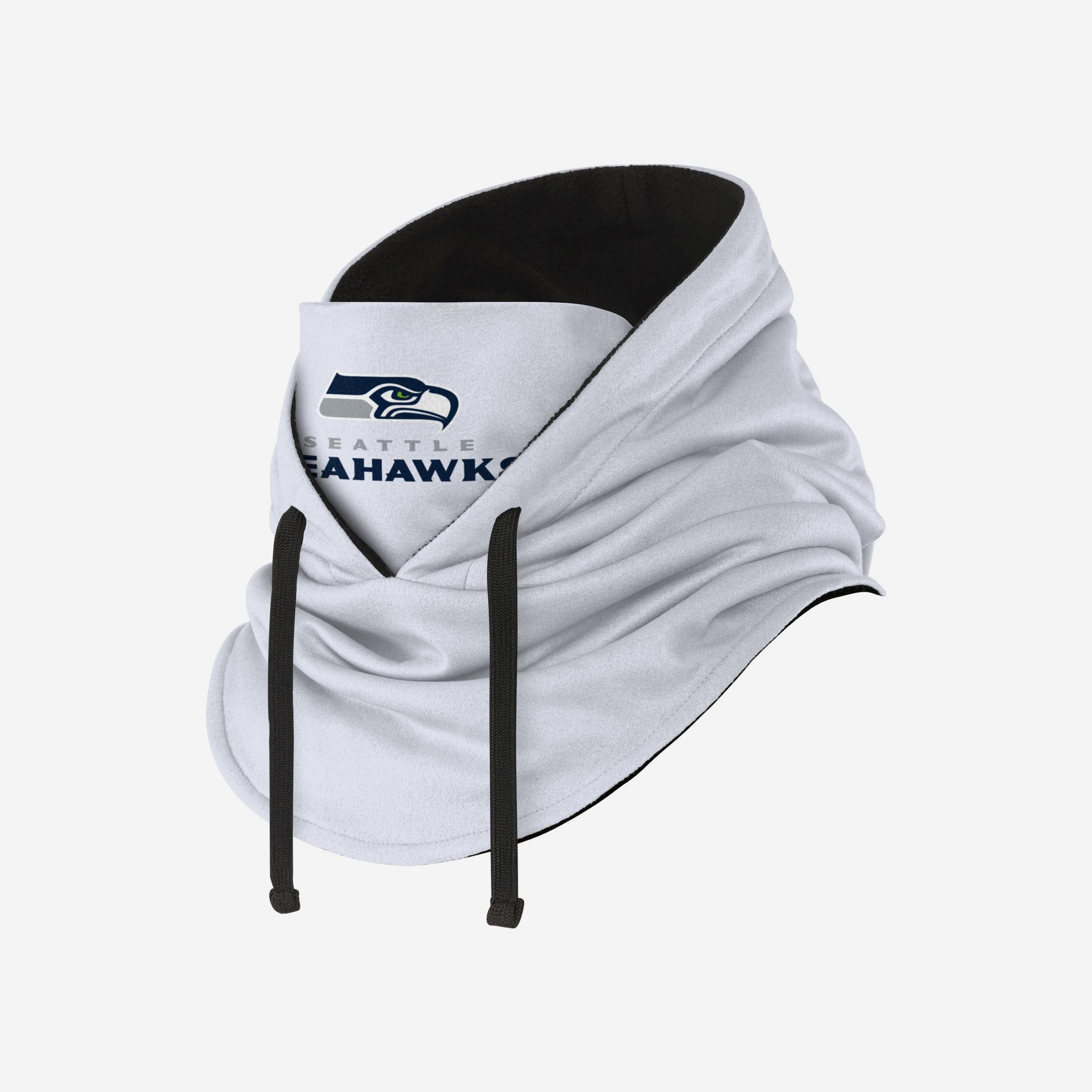 Seattle Seahawks White Drawstring Hooded Gaiter - Image 2