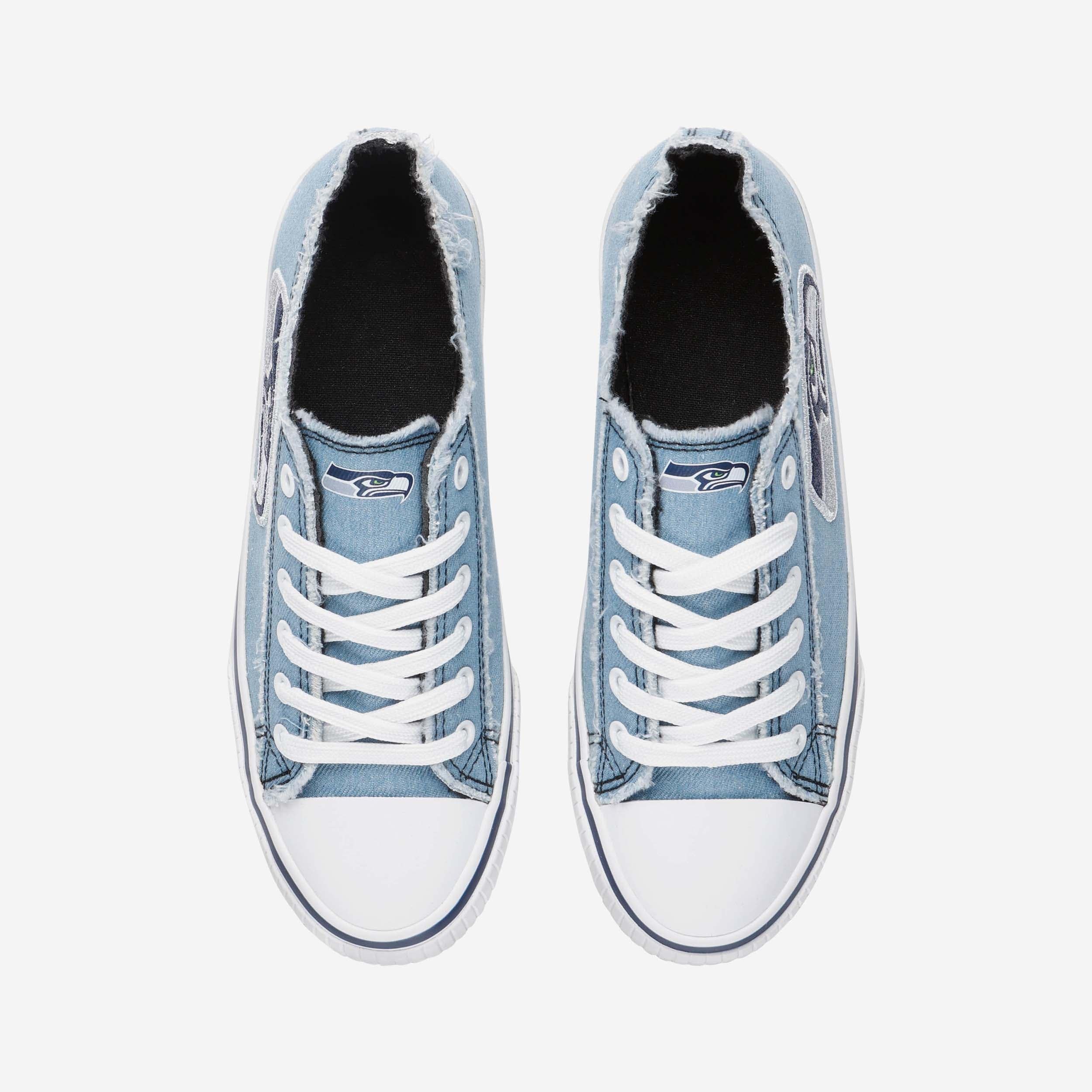 Seattle Seahawks Womens Denim Low Top Canvas Shoe - Image 5