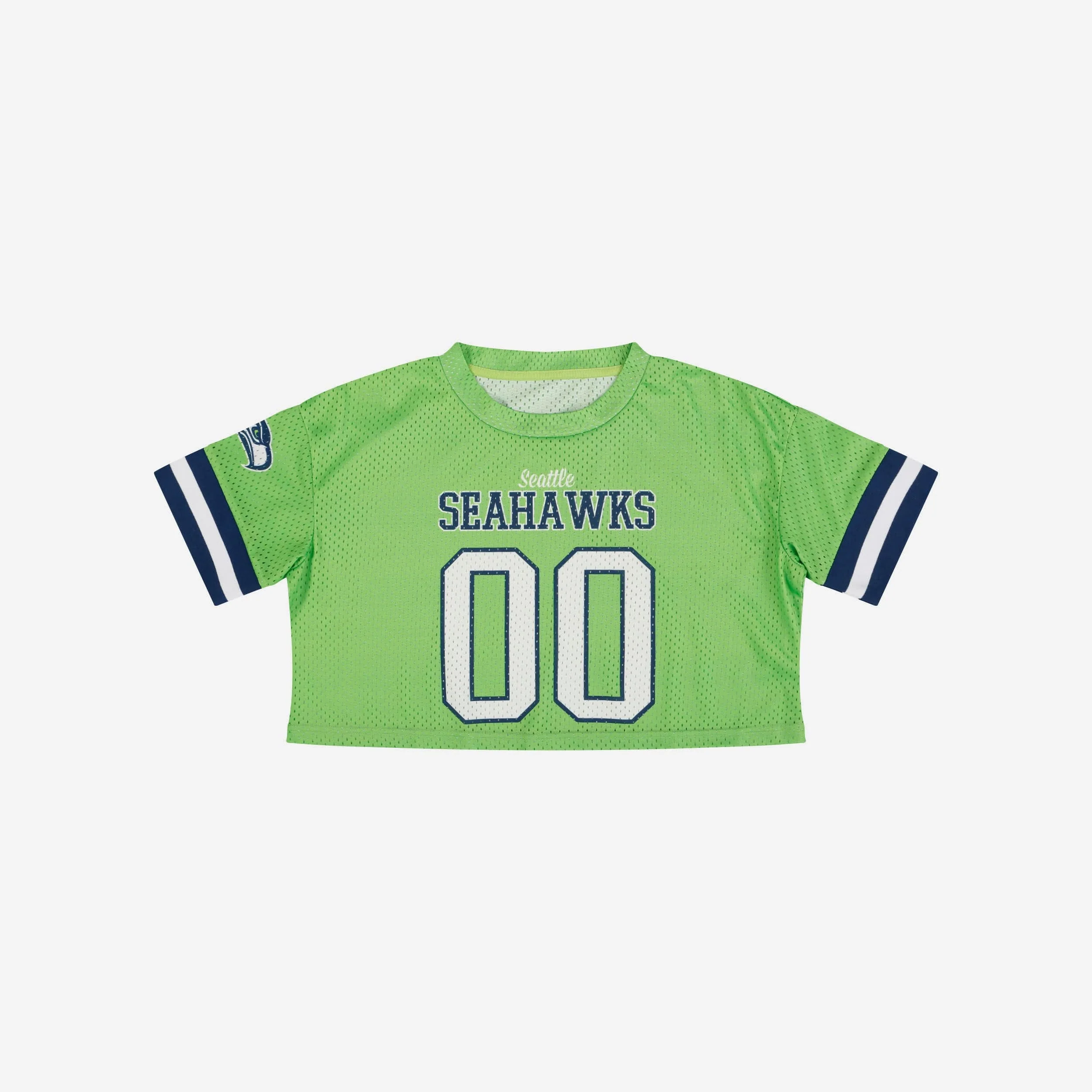 Seattle Seahawks Womens Gameday Mesh Crop Top - Image 3