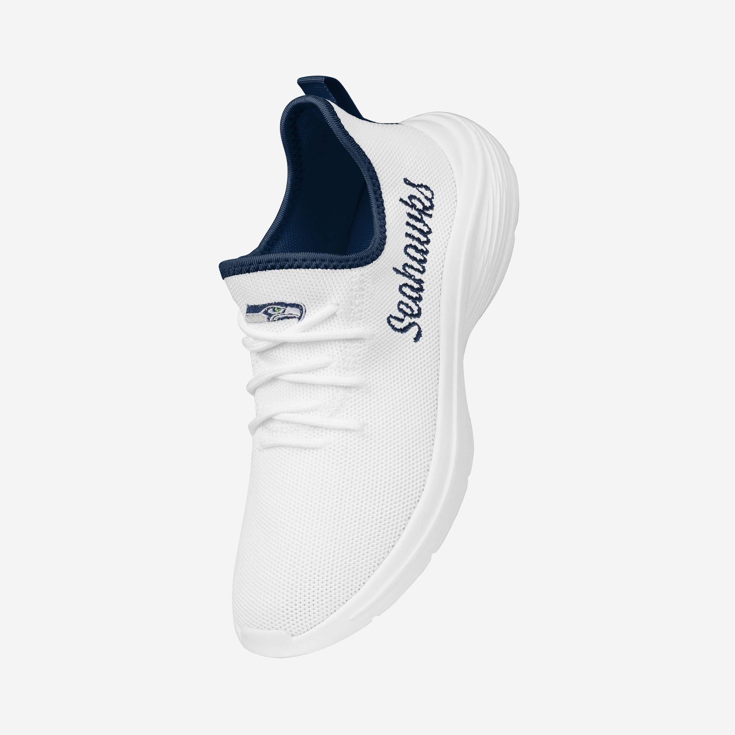 Seattle Seahawks Womens Midsole White Sneakers - Image 2